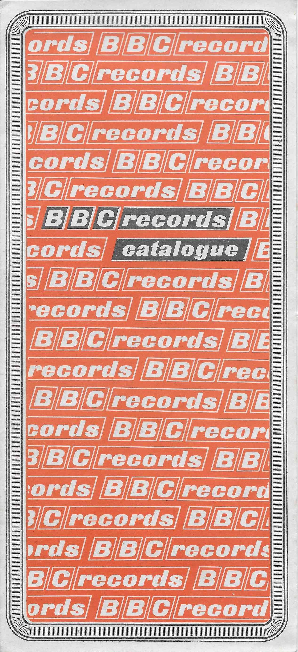 BBC Records catalogue 1970.