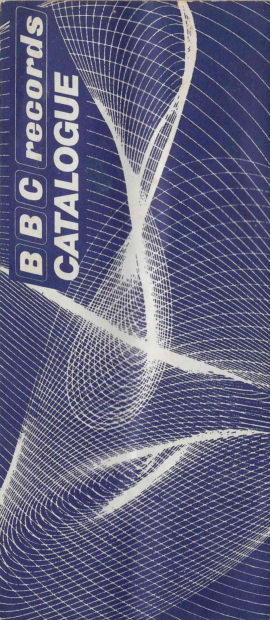 Front cover of catalogue BBC Records catalogue 1972