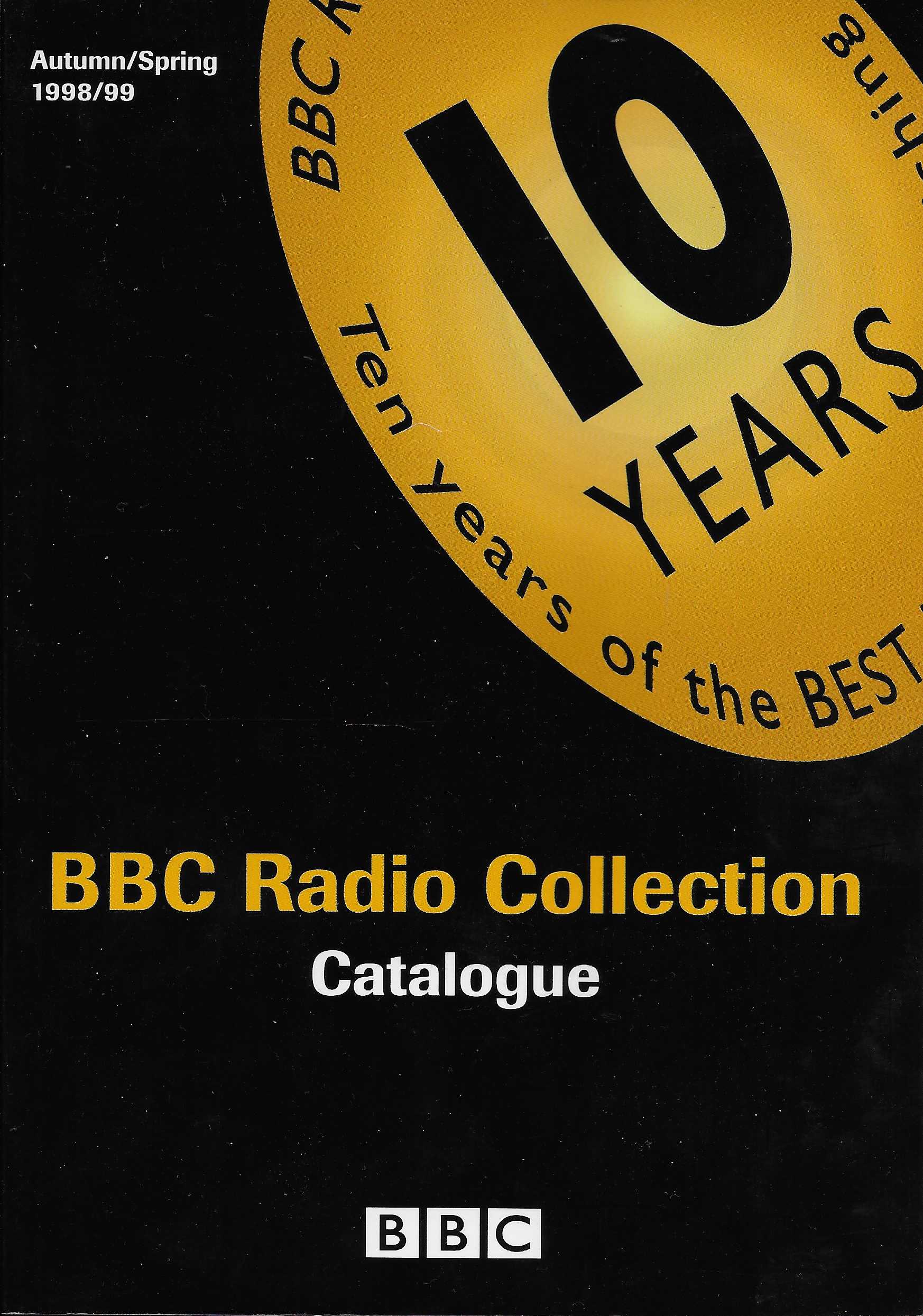 Front cover of catalogue BBC Radio Collection catalogue 1998/9
