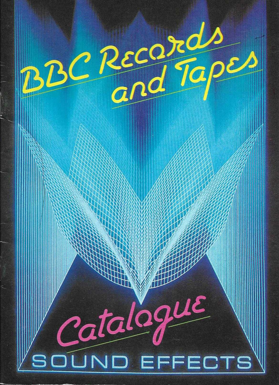 Front cover of catalogue BBC sound effects catalogue 1982