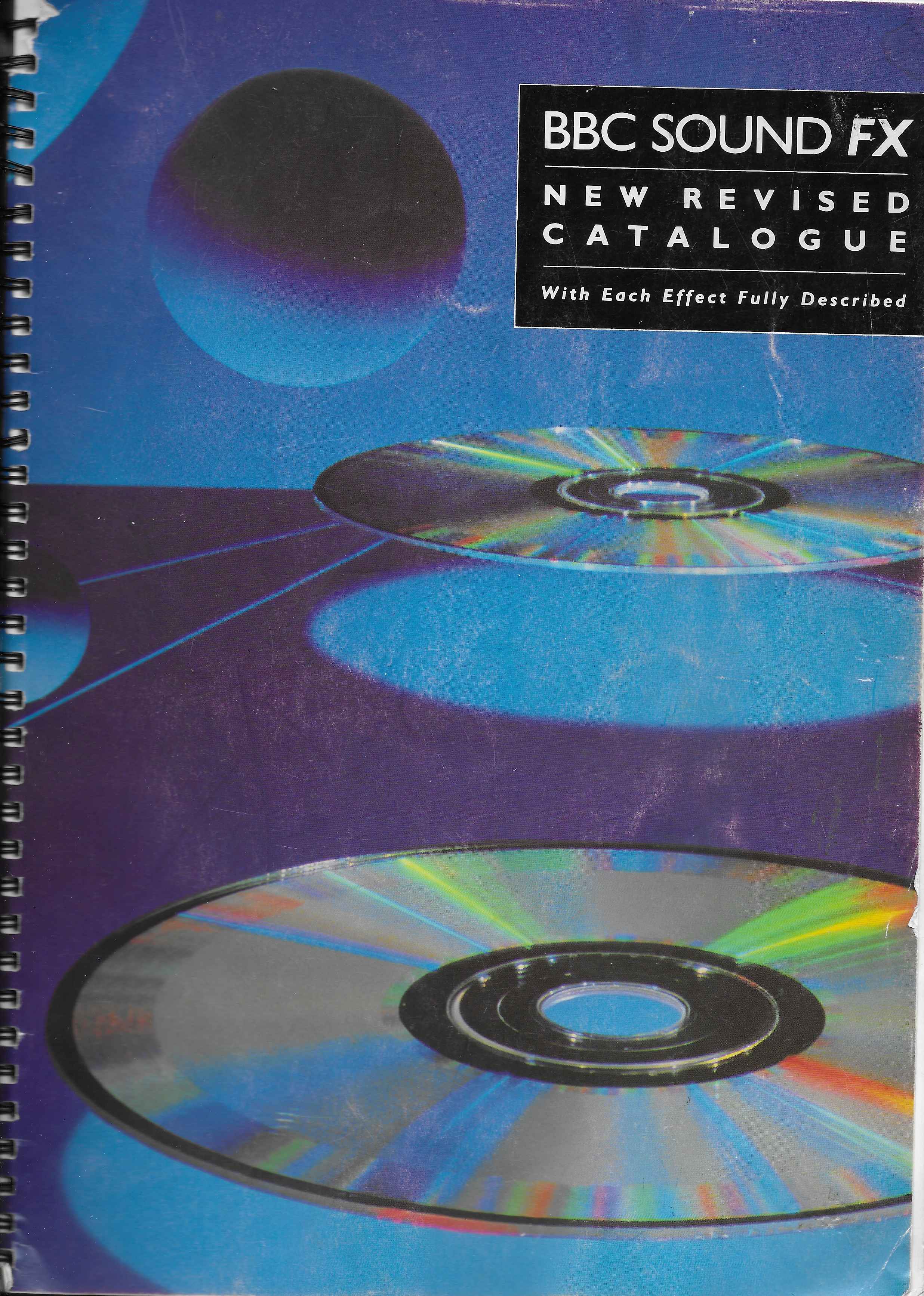Front cover of catalogue BBC sound effects catalogue 1991