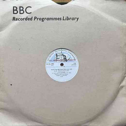 Picture of Hymns from BBC Hymn Book by artist T. Haweis / S. Albinus from the BBC 78 - Records and Tapes library