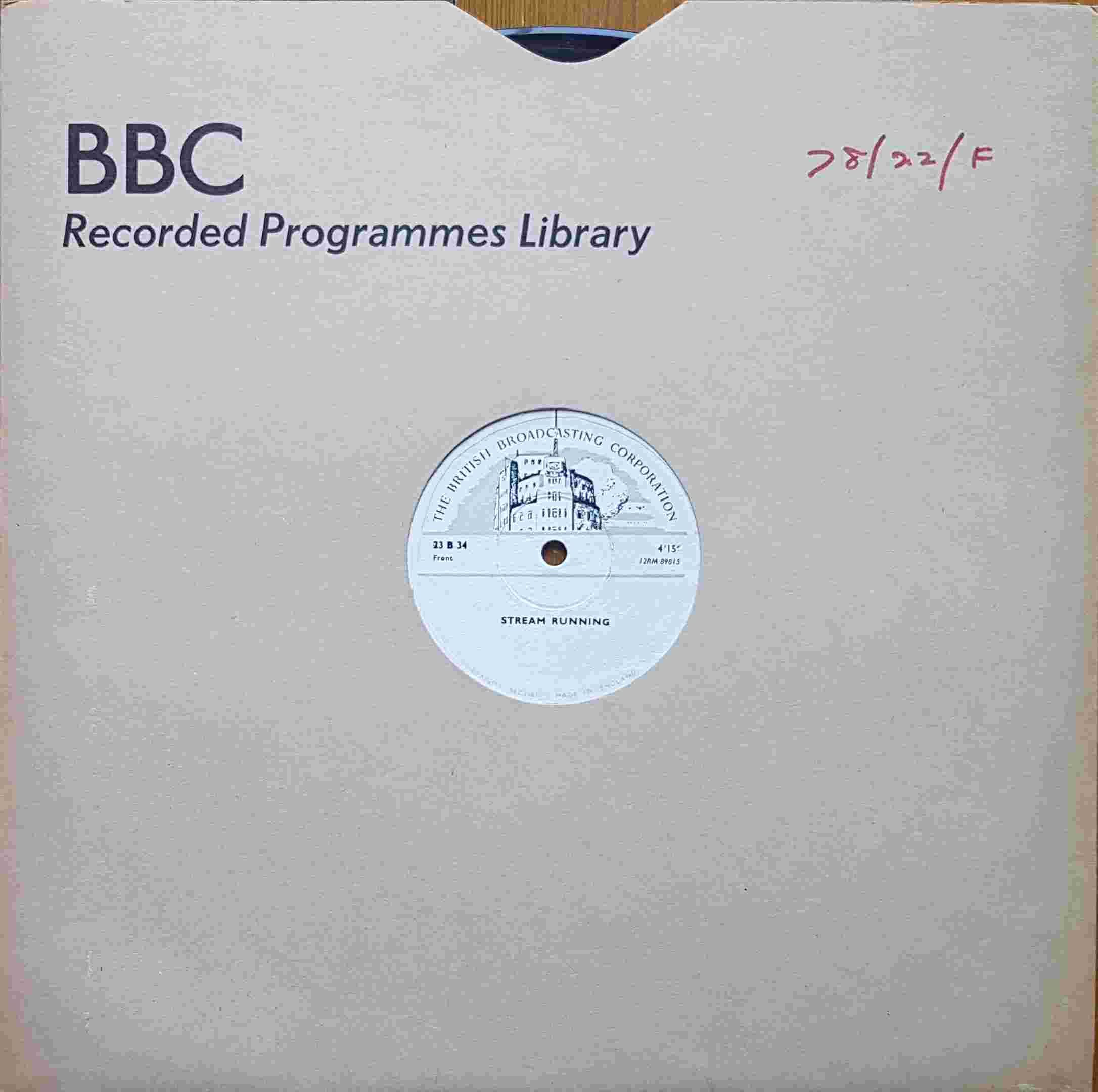 Picture of 23 B 34 Stream running by artist Not registered from the BBC 78 - Records and Tapes library