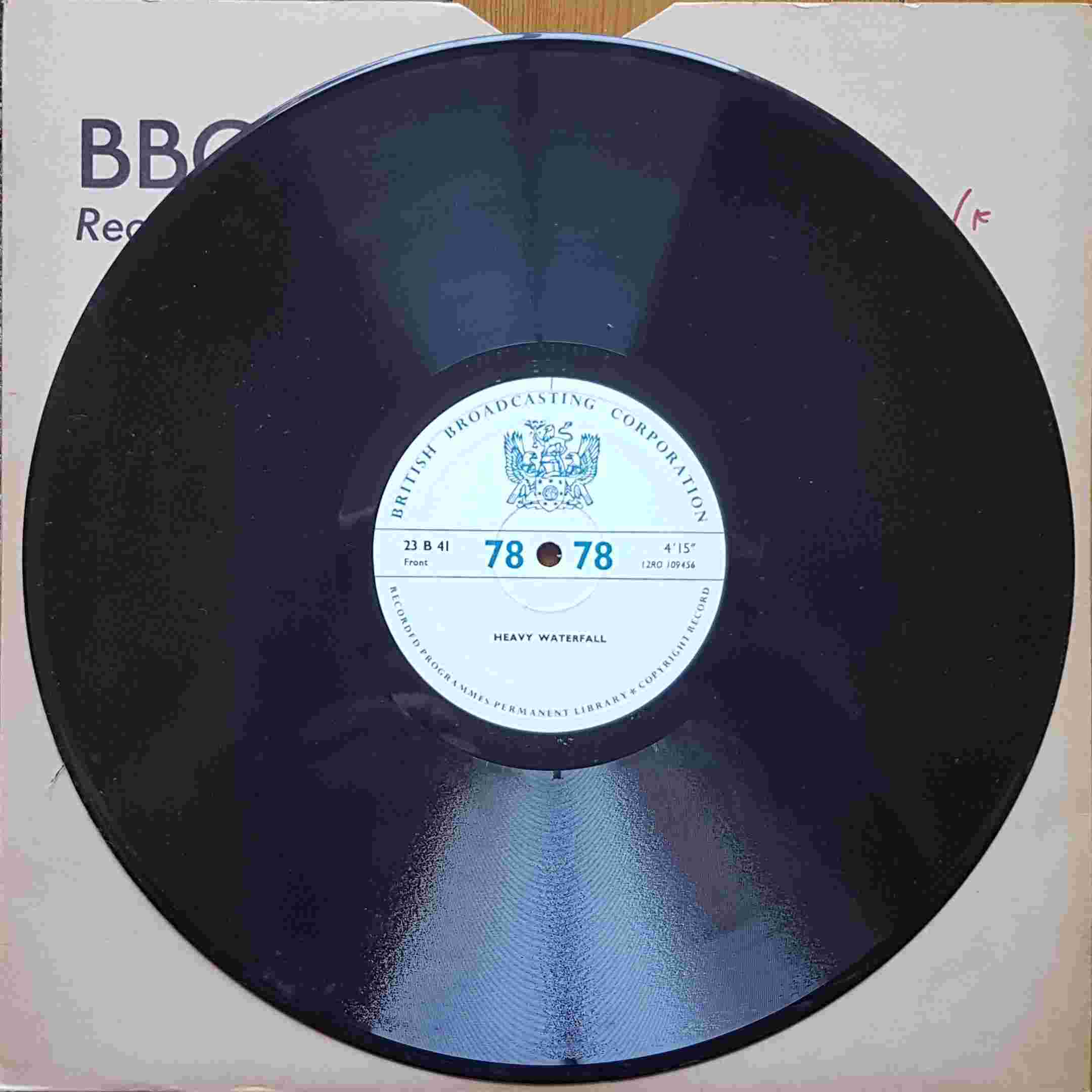 Picture of 23 B 41 Heavy waterfall by artist Not registered from the BBC 78 - Records and Tapes library