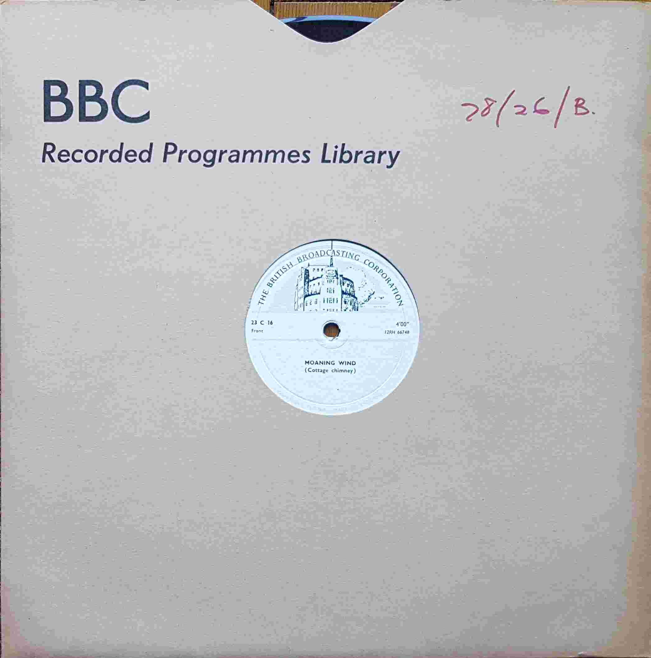 Picture of 23 C 16 Wind by artist Not registered from the BBC 78 - Records and Tapes library