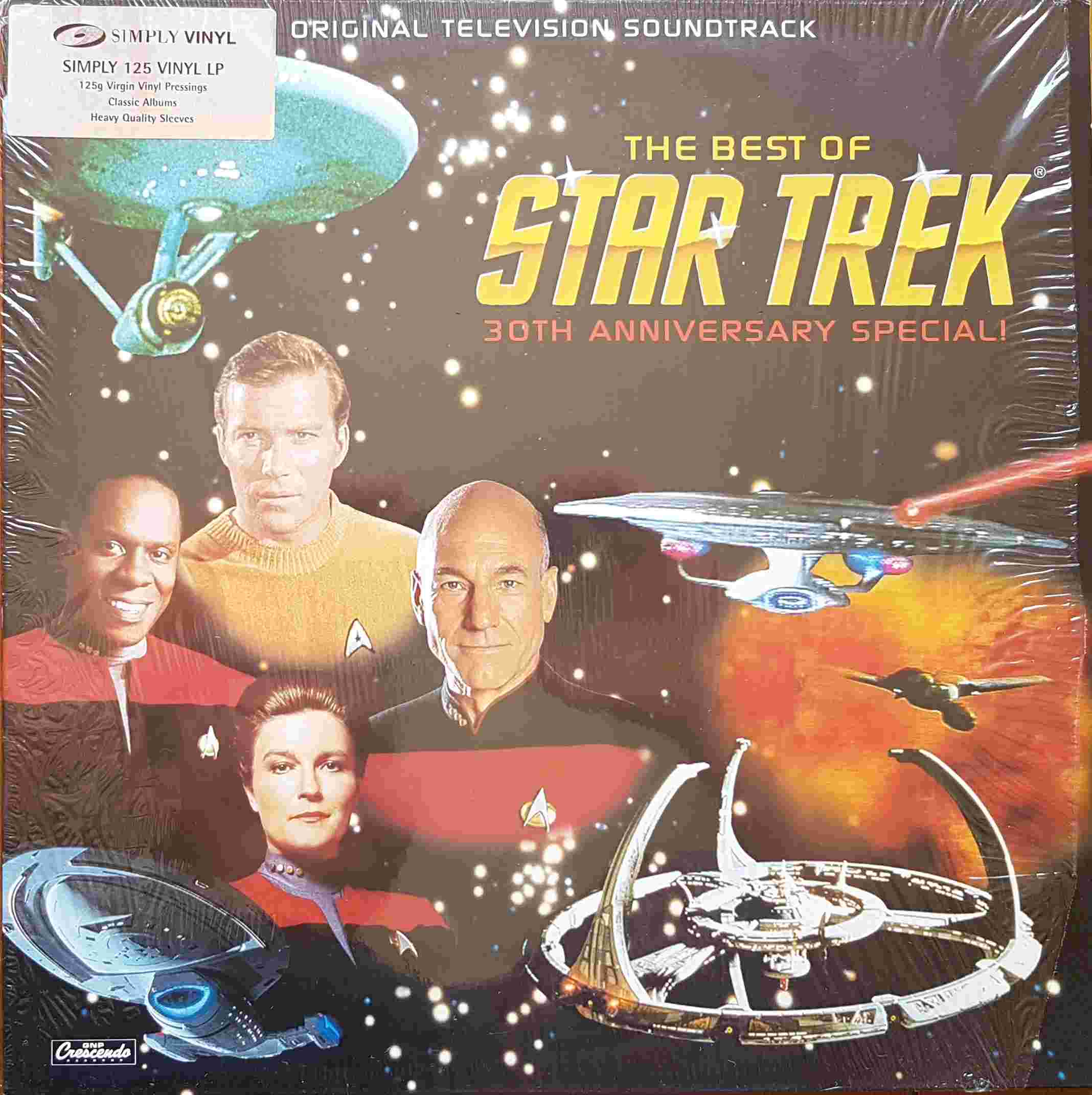 Picture of The best of Star Trek (30th anniversary special) by artist Alexander Courage / Jerry Fielding / Ron Jones / Jay Chattaway / Dennis McCarthy / Jerry Goldsmith from the BBC albums - Records and Tapes library