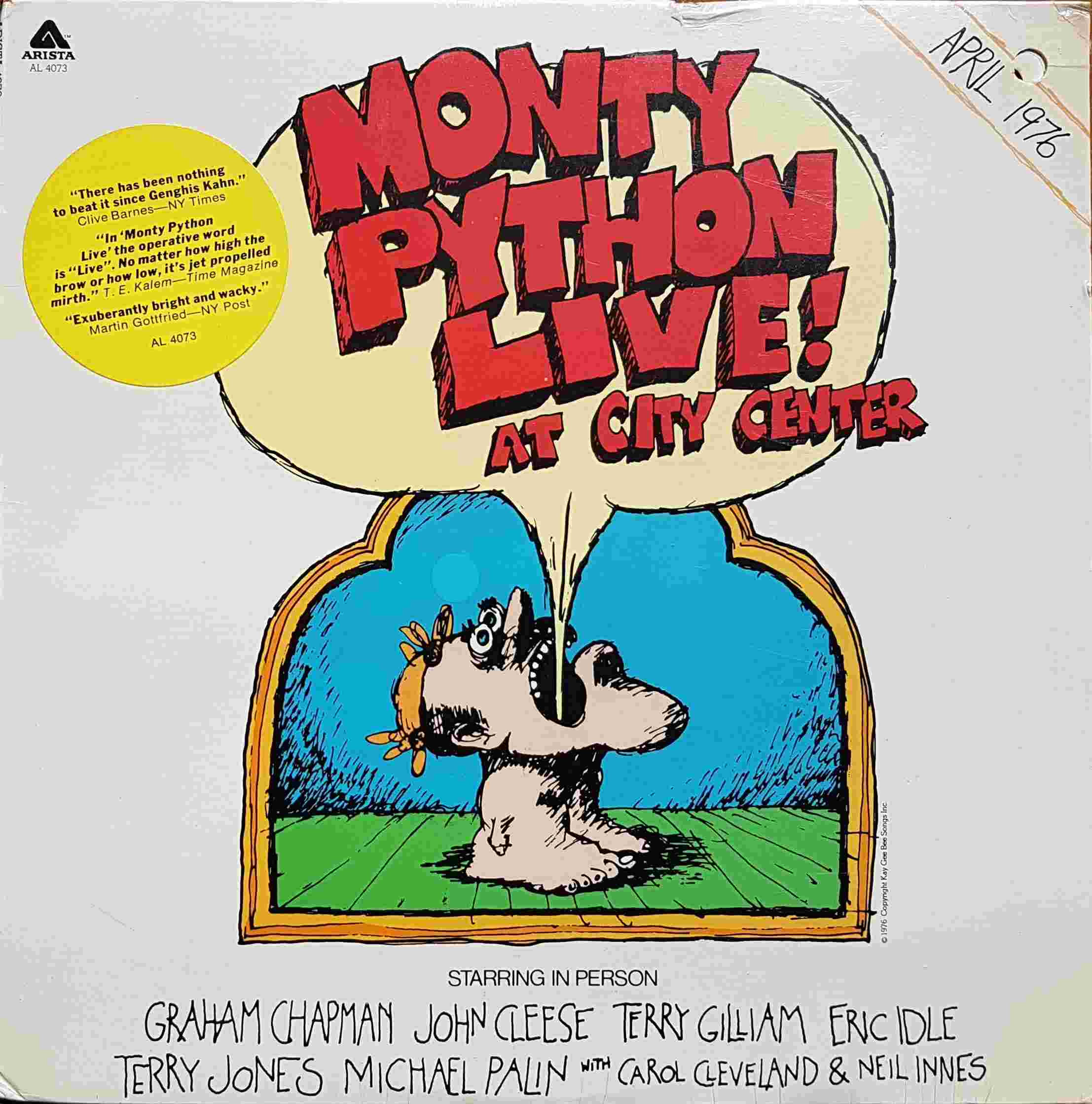 Picture of AL 4073 Monty Python live ! At the City Centre by artist Monty Python from the BBC albums - Records and Tapes library