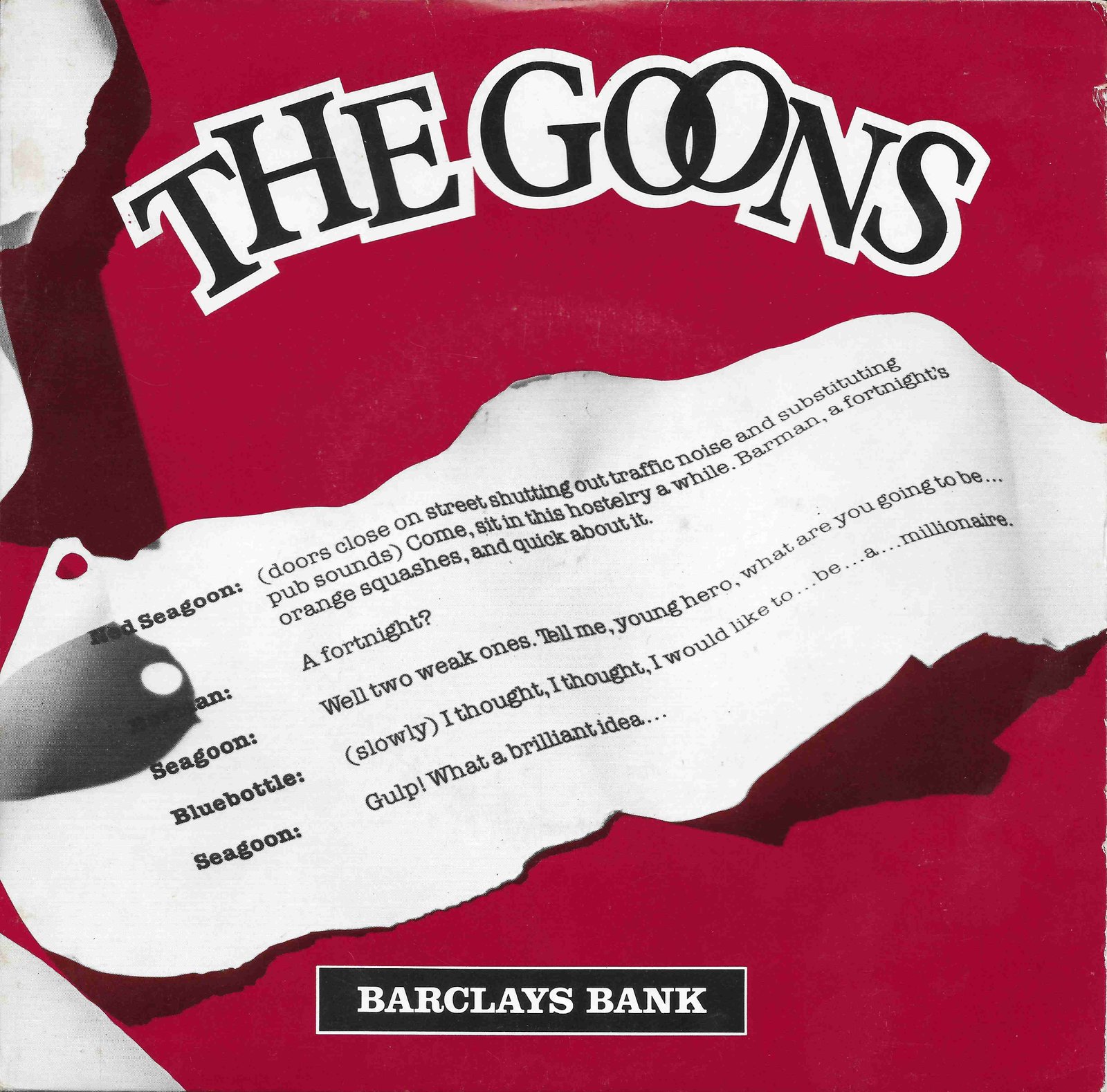 BA-GOONS Barclays ad - Flexy The Goons from the BBC records and Tapes library Front cover of BA-GOONS
