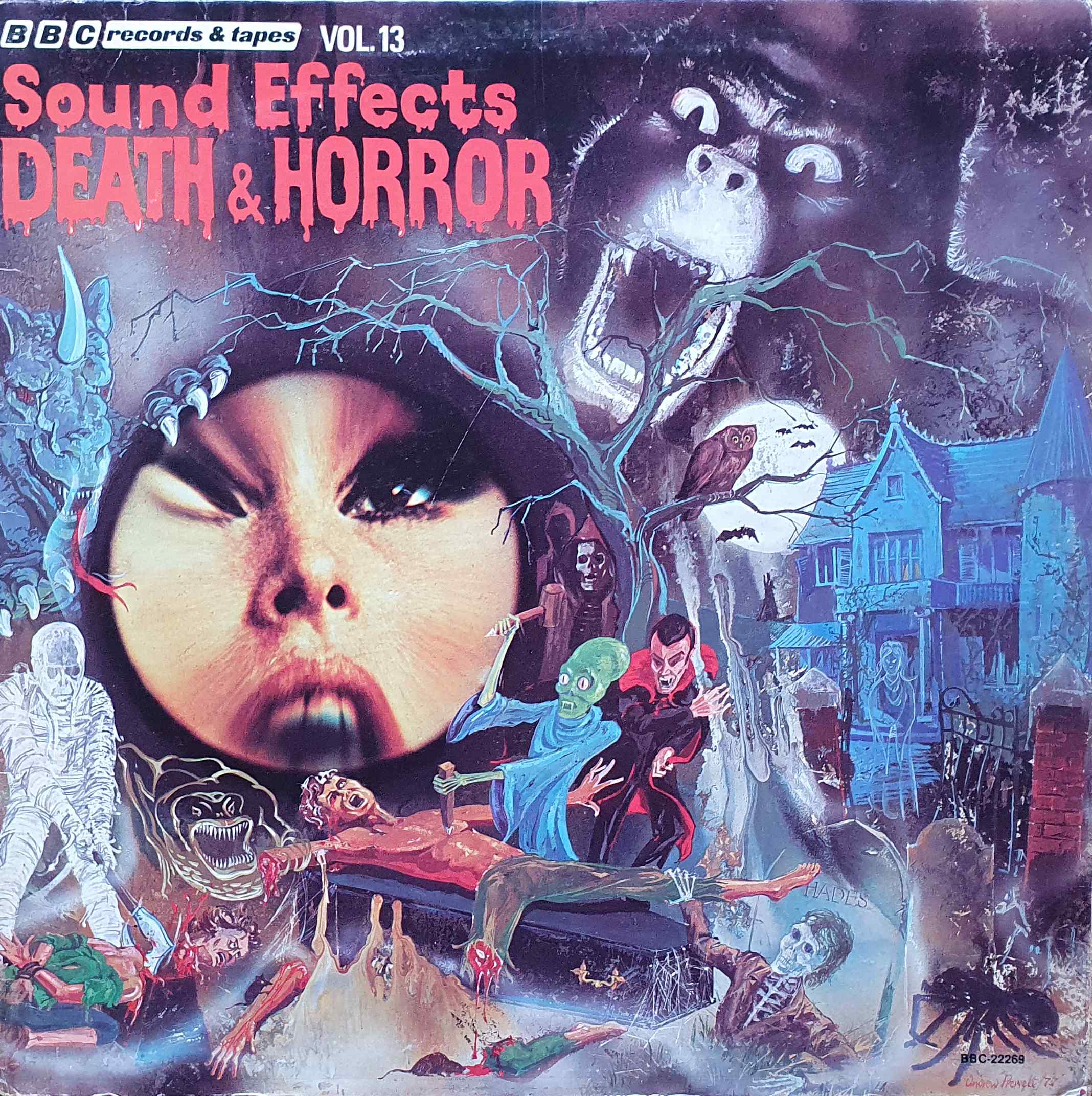Picture of BBC - 22269 Death & horror sound effects by artist Various from the BBC albums - Records and Tapes library