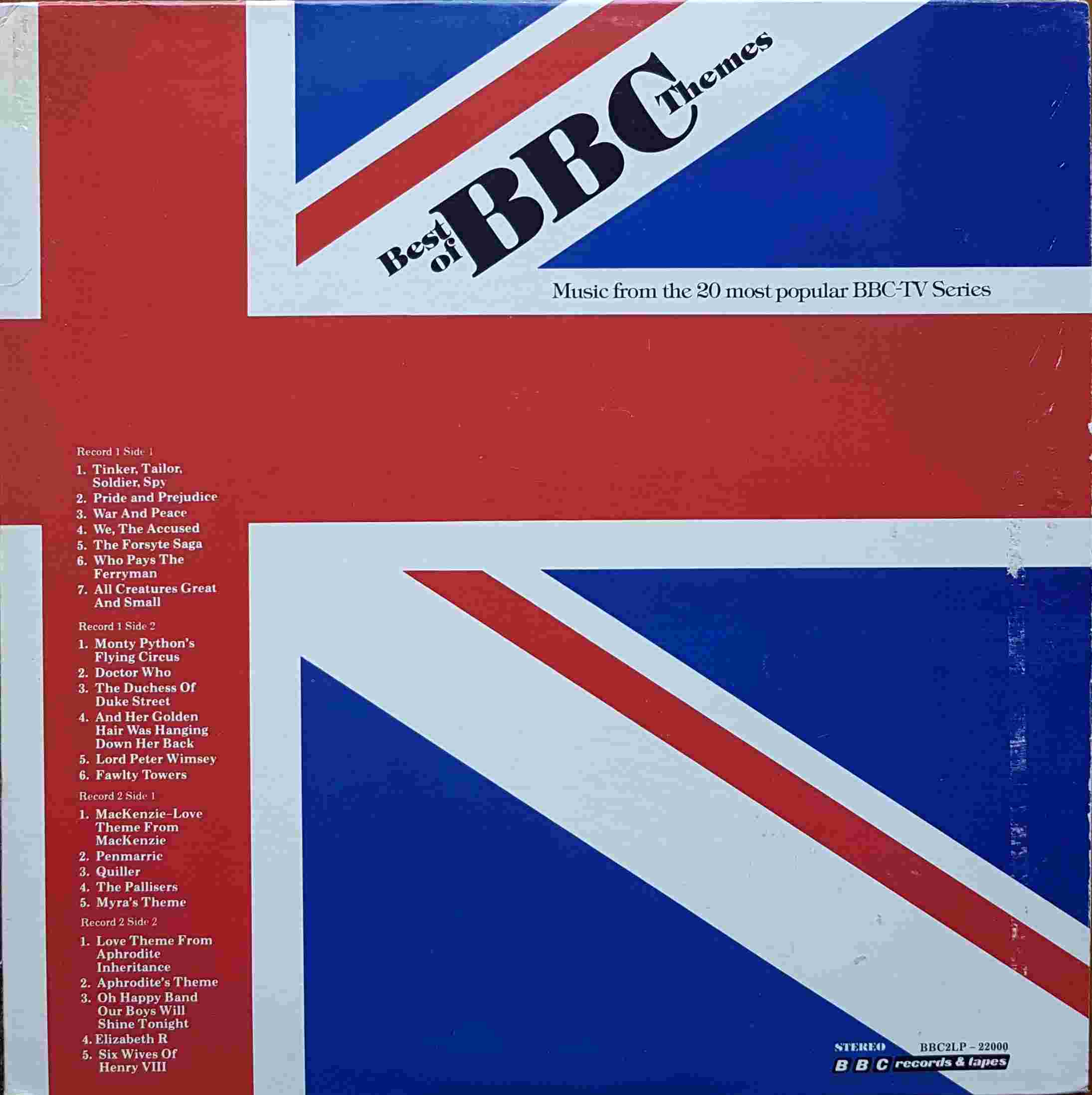Picture of BBC2LP-22000 Music from the 20 most popular BBC TV series (US import) by artist Various from the BBC albums - Records and Tapes library