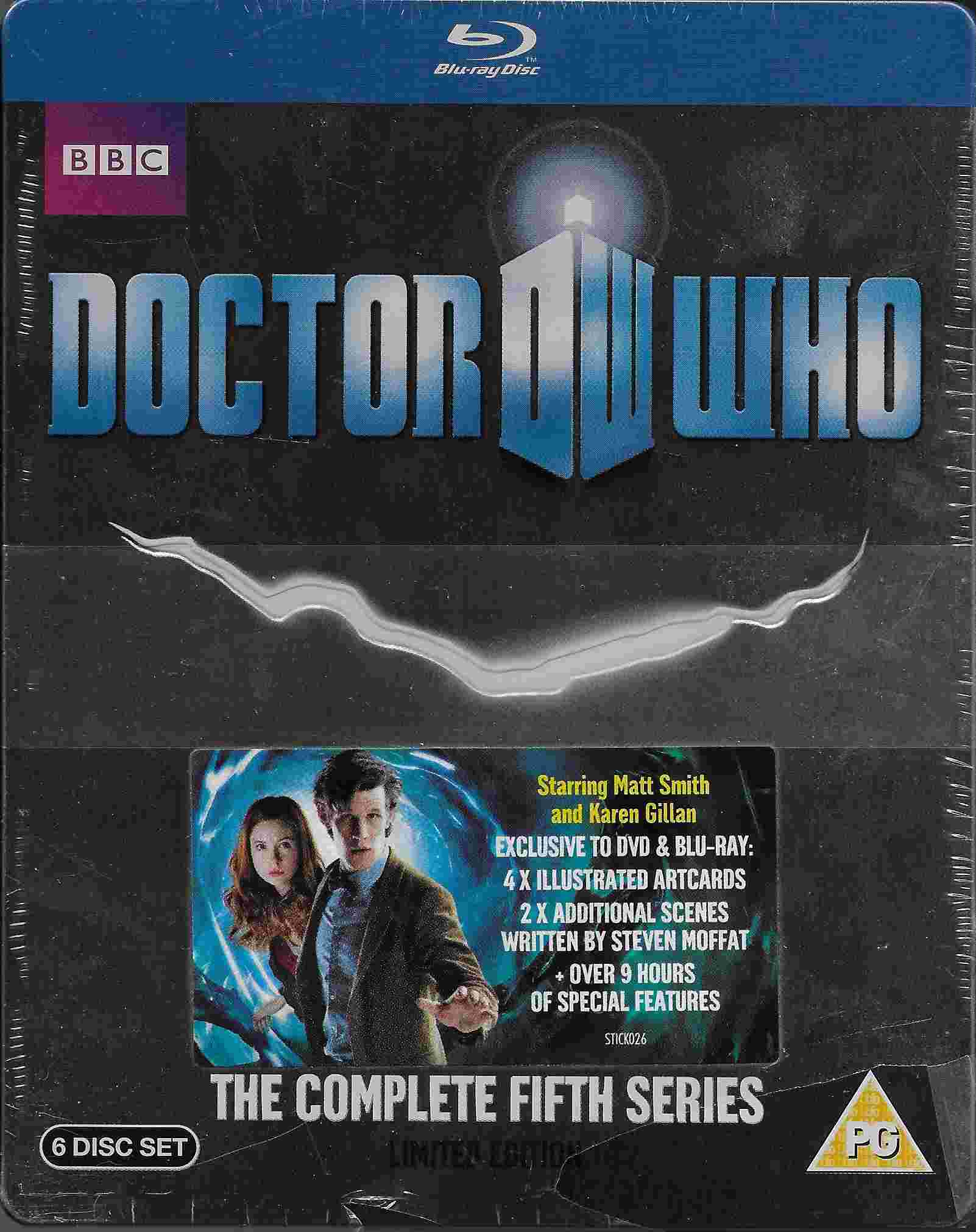 Picture of BBCBD 0130 Doctor Who - The complete fifth series by artist Various from the BBC blu-rays - Records and Tapes library