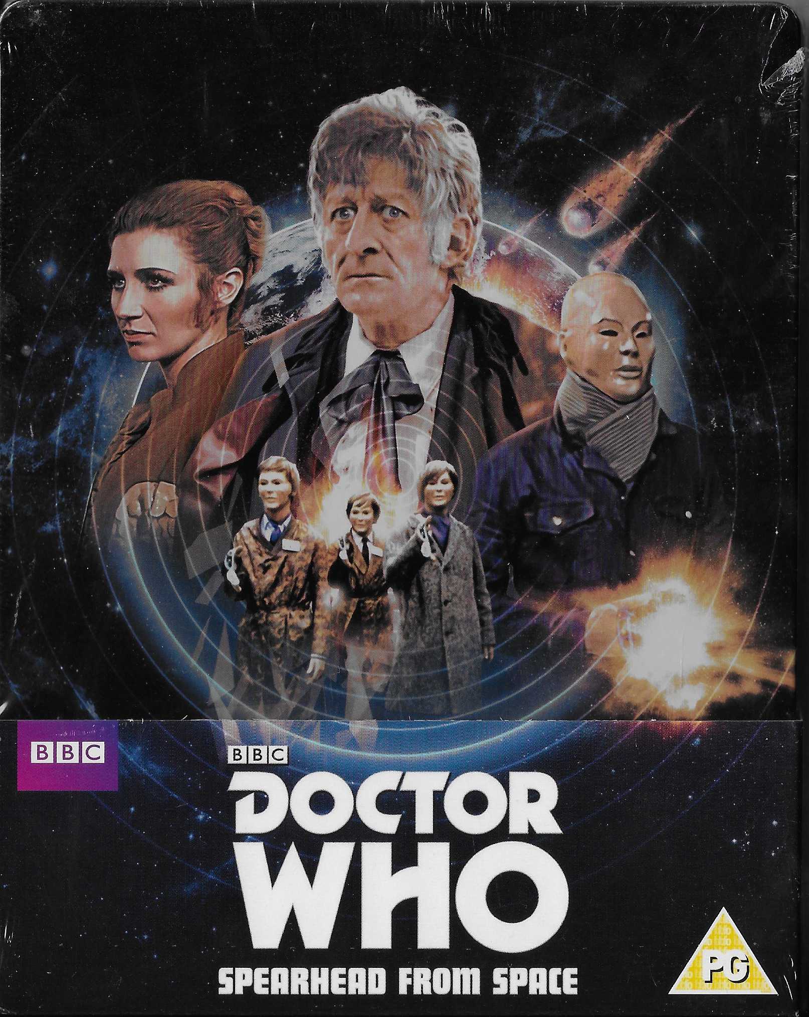 Picture of BBCBD 03444 Doctor Who - Spearhead from space (Limited Zavvi steelbook edition) by artist Robert Holmes from the BBC blu-rays - Records and Tapes library
