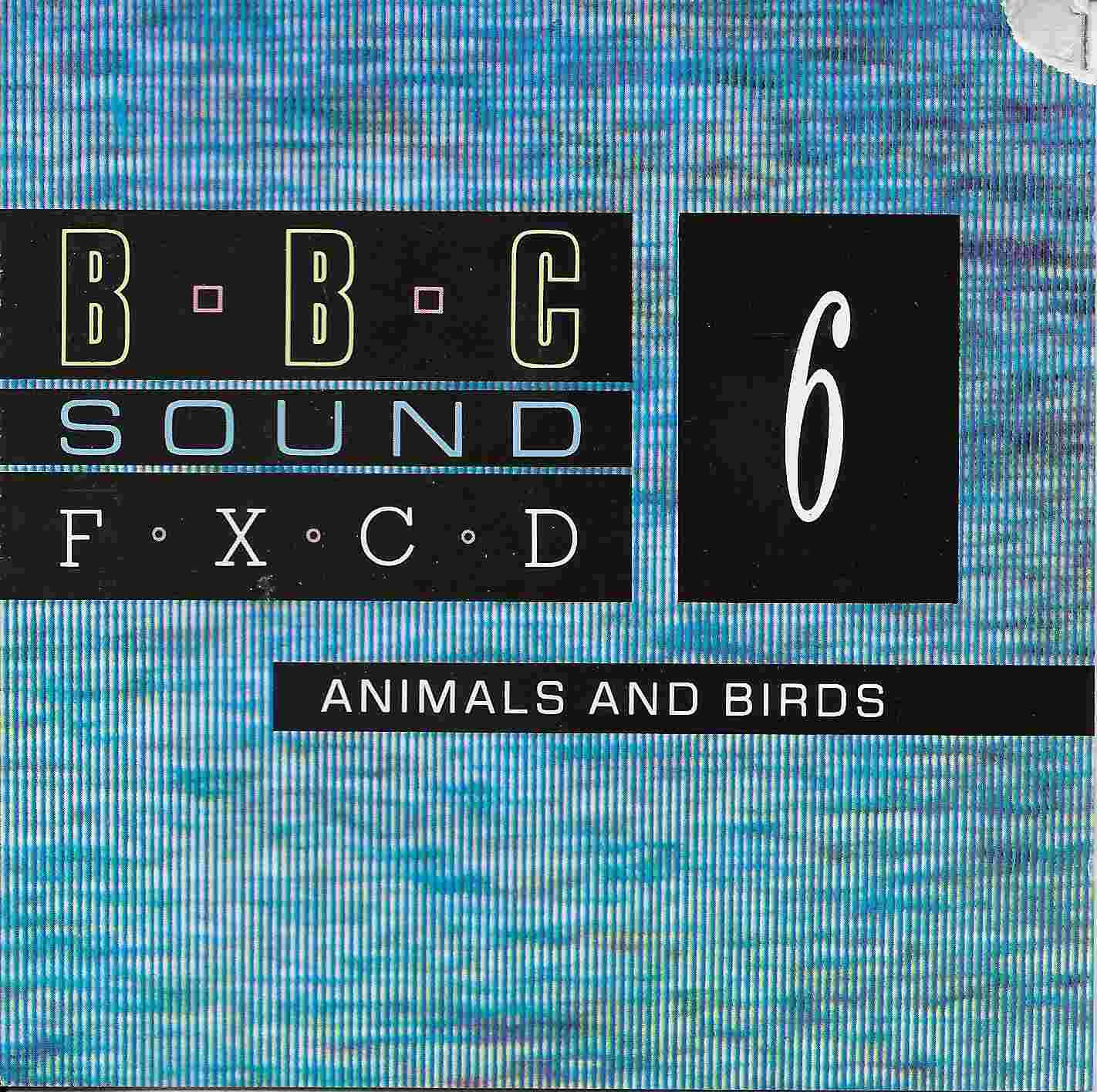 Picture of BBCCD SFX006 Animals and birds by artist Various from the BBC cds - Records and Tapes library
