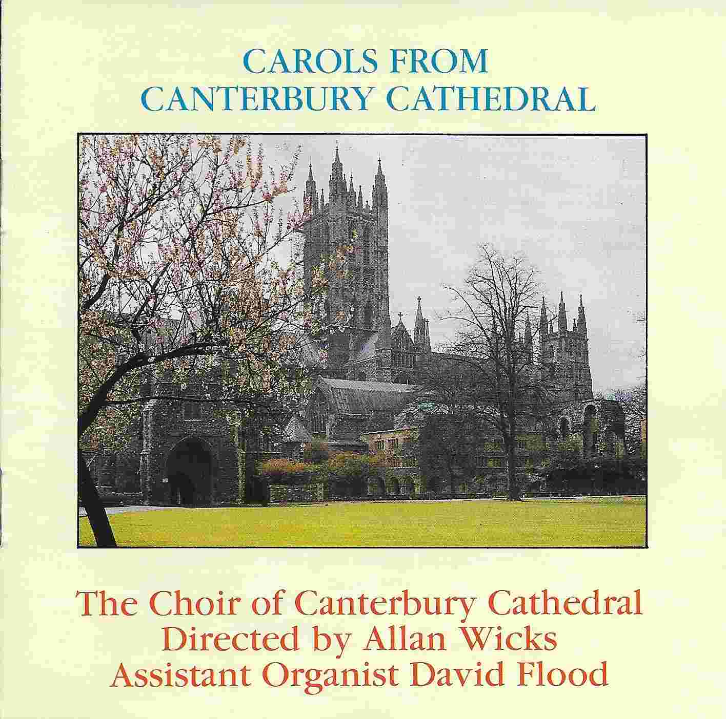 Picture of BBCCD429 Christmas carols from Canterbury Cathedral by artist Various from the BBC records and Tapes library