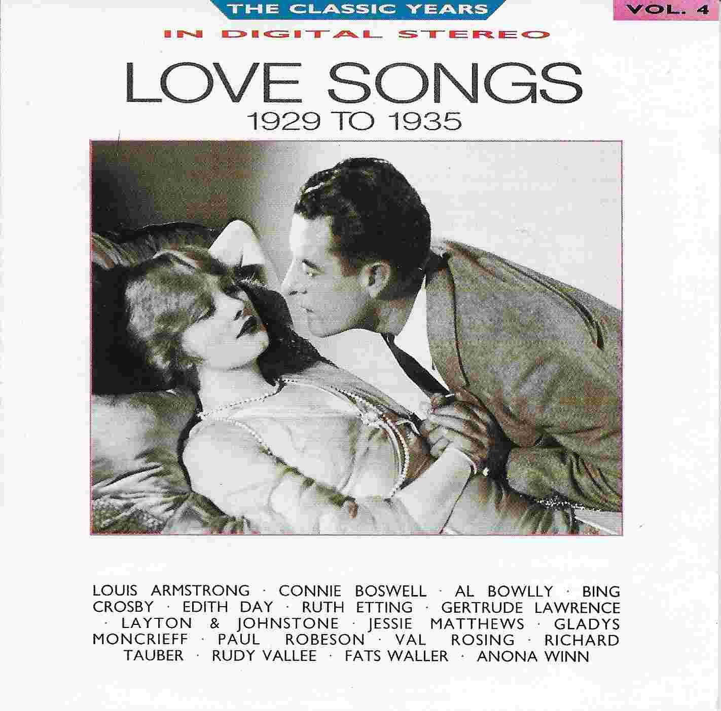 Picture of BBCCD651 Classic years - Volume 4, Love songs by artist Various from the BBC cds - Records and Tapes library