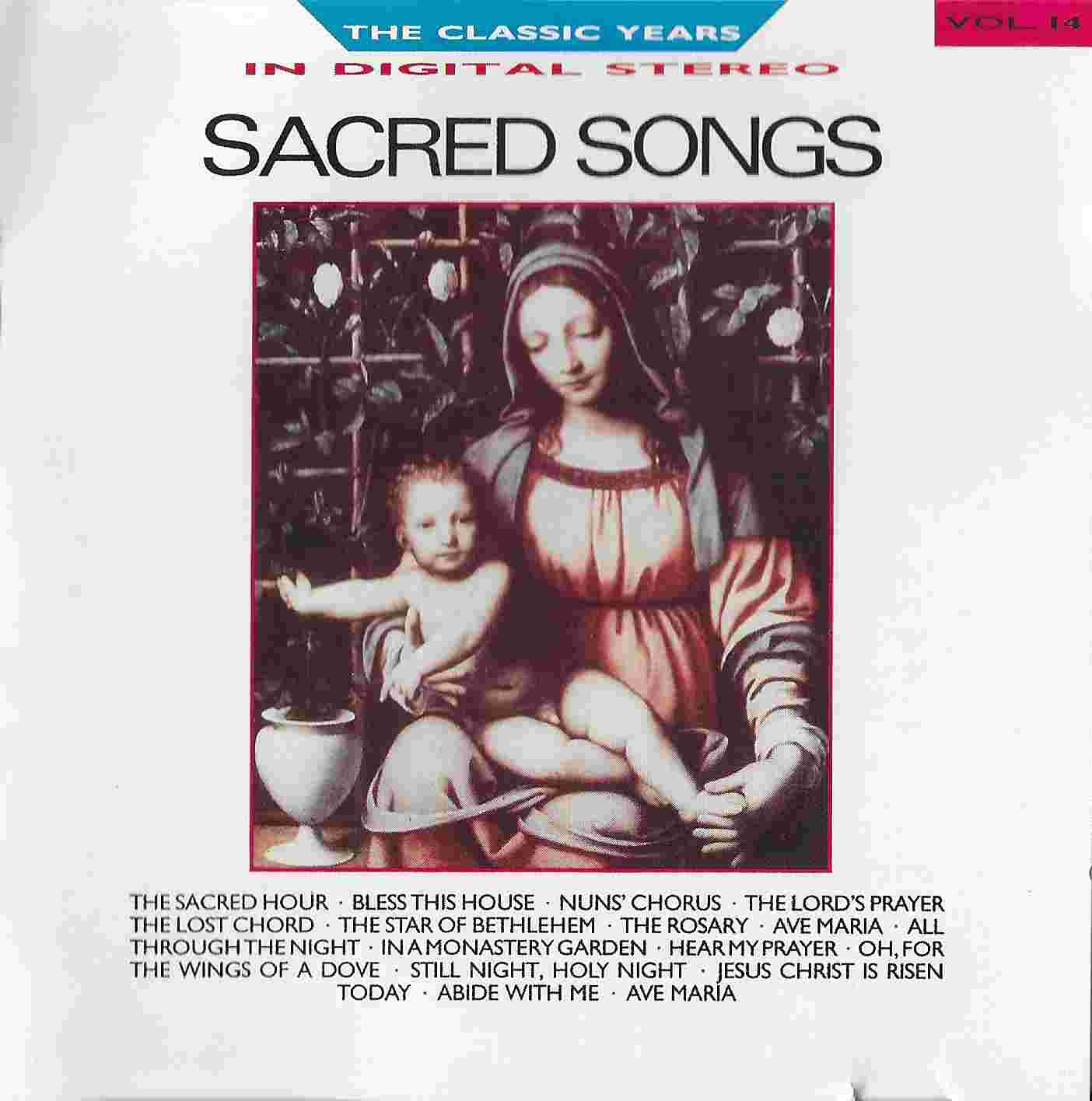 Picture of Songs for a sacred season by artist Unknown from the BBC cds - Records and Tapes library