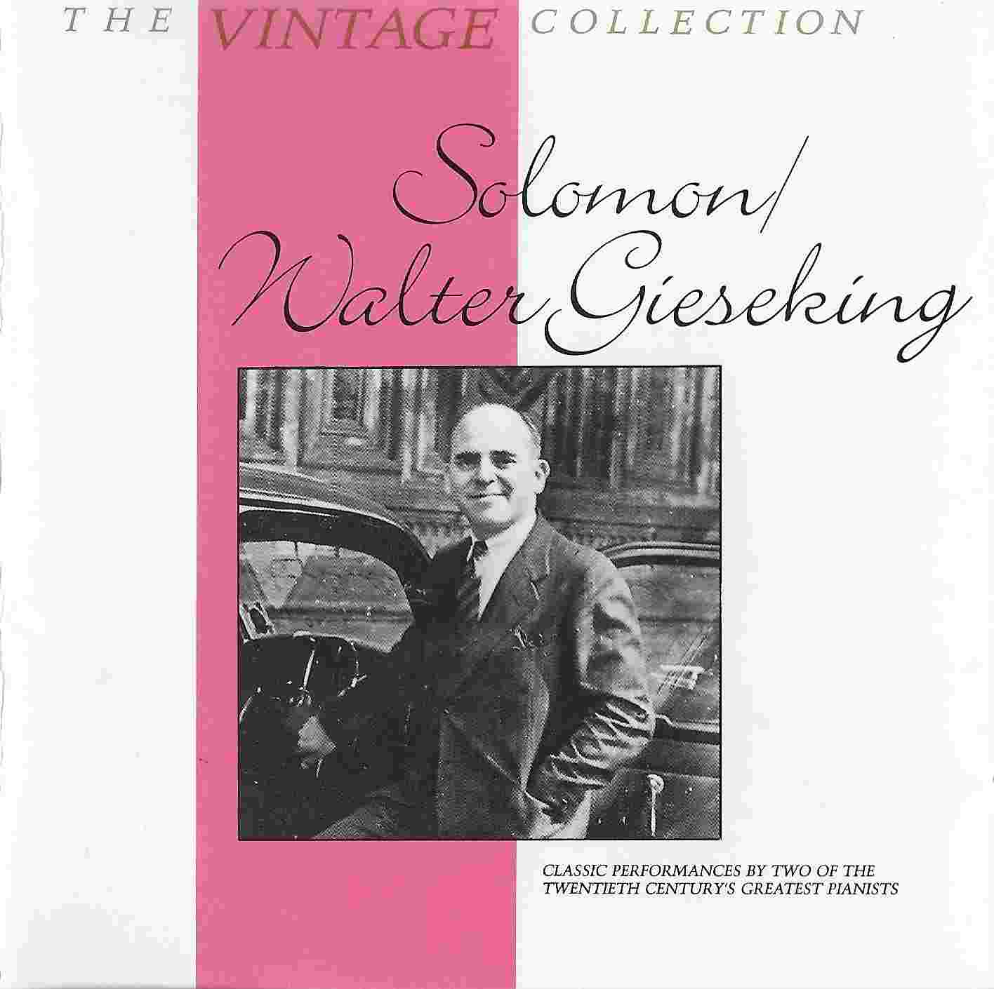 Picture of BBCCD718 The vintage collection - Solomon / Gieseking by artist Solomon / Gieseking from the BBC cds - Records and Tapes library