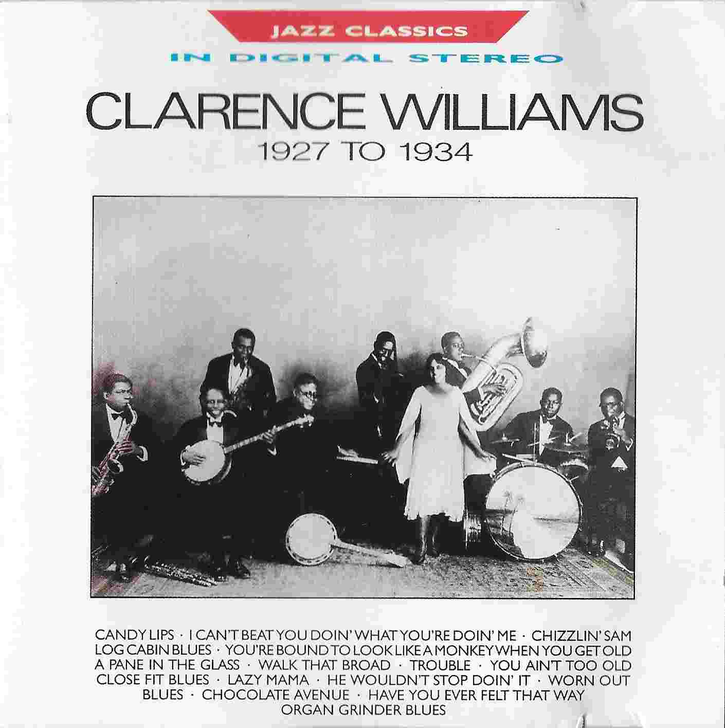 Picture of BBCCD721 Jazz classics - Clarence Williams 1927 - 1934 by artist Clarence Williams  from the BBC cds - Records and Tapes library