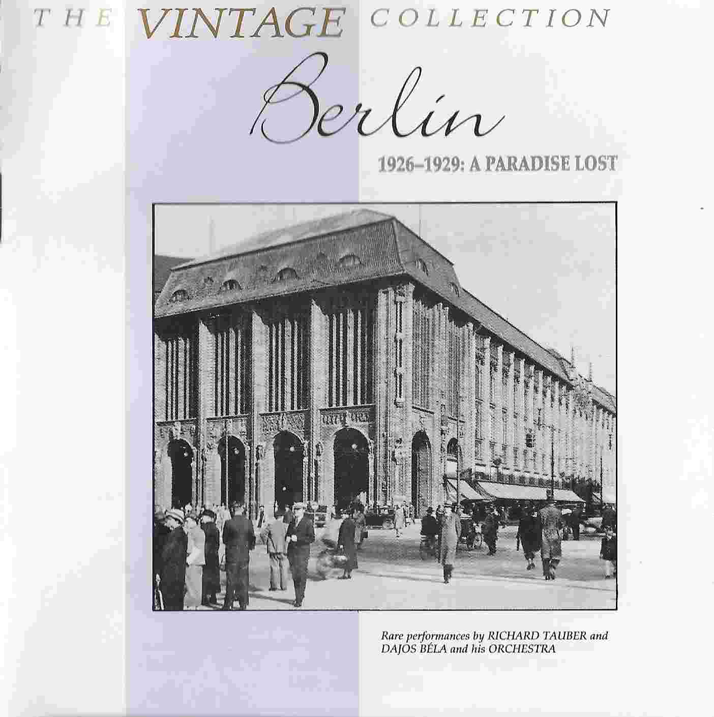 Picture of BBCCD754 The vintage collection - Berlin 1926 - 1929 by artist Various from the BBC cds - Records and Tapes library