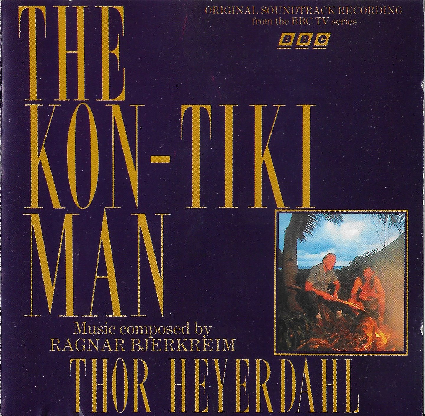 Picture of The Kon-Tiki man by artist Ragnar Bjerkreim from the BBC cds - Records and Tapes library