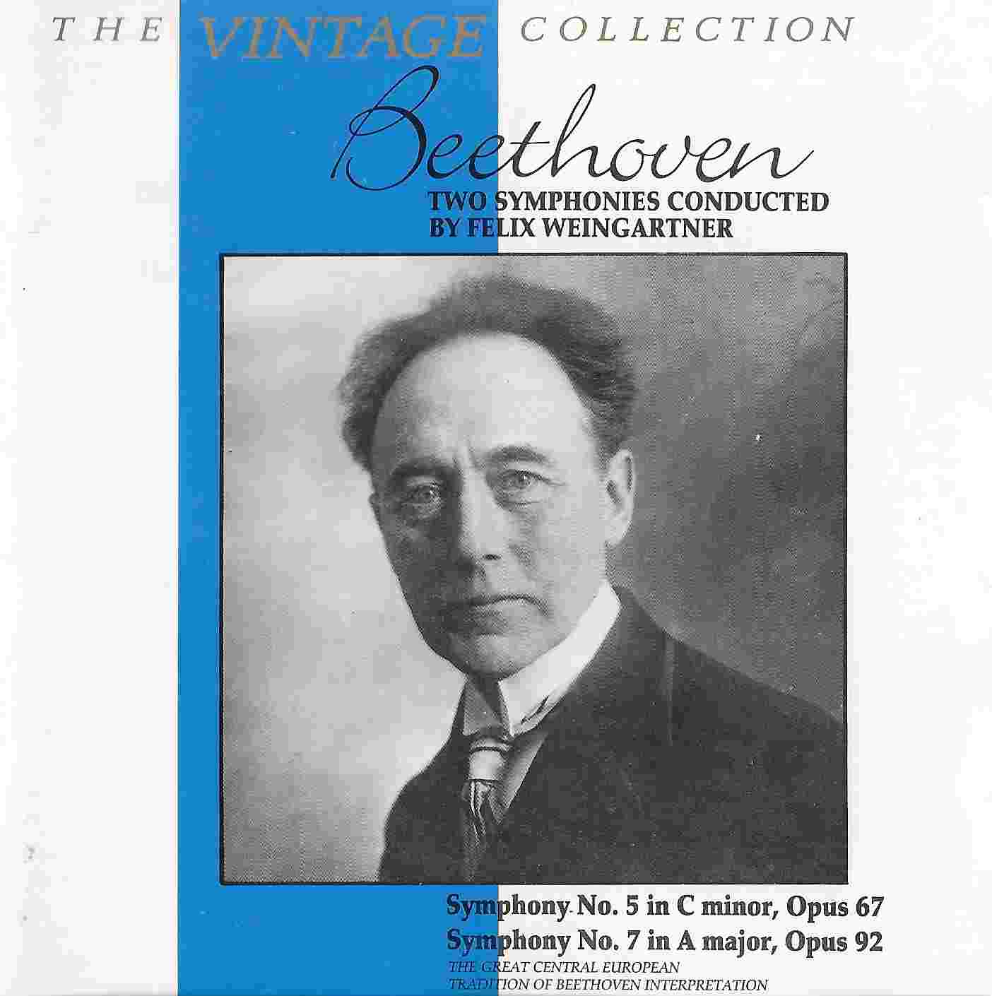 Picture of BBCCD784 The vintage collection - Beethoven / Weingartner by artist Beethoven / Weingartner from the BBC cds - Records and Tapes library