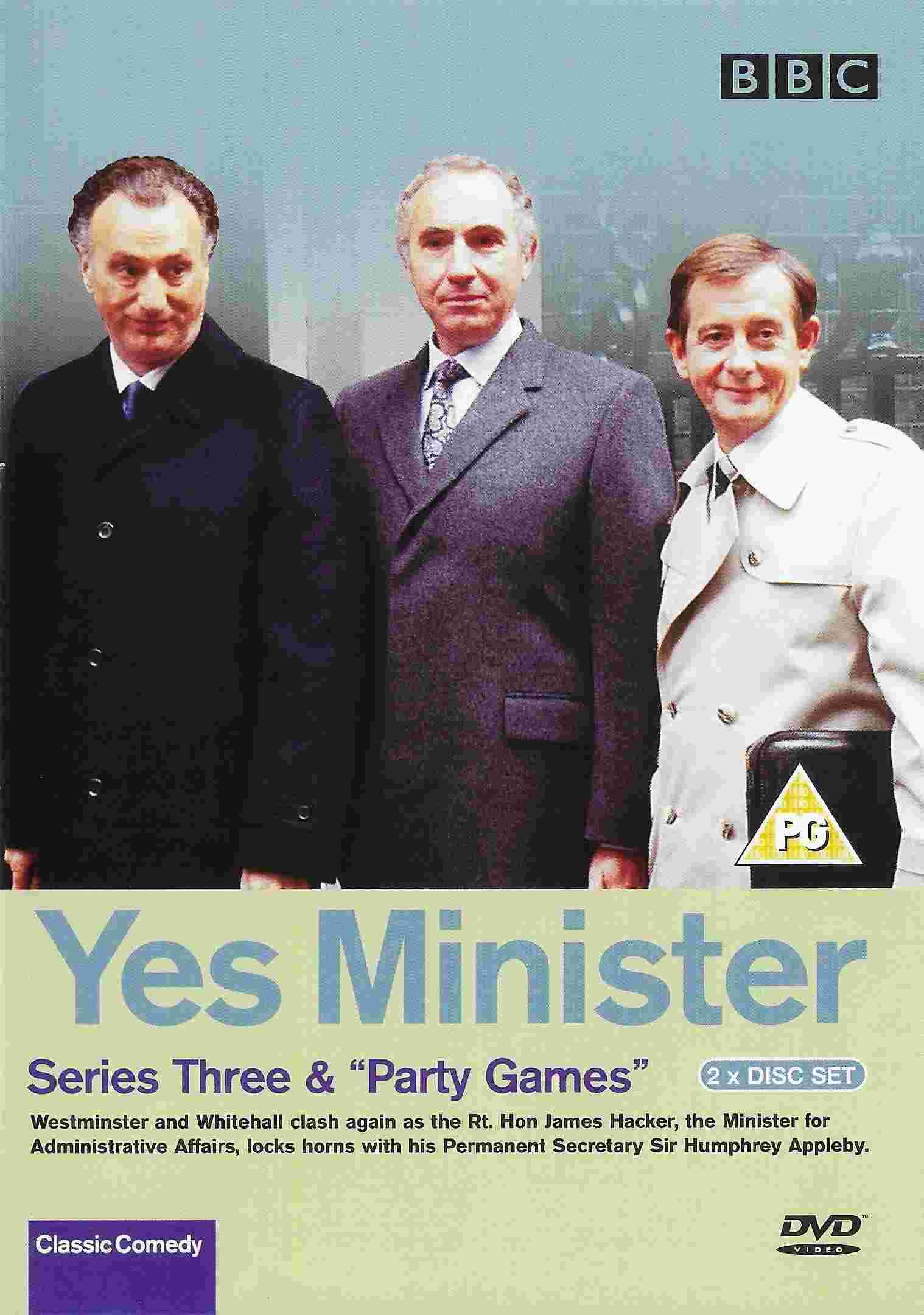 Picture of BBCDVD 1188 Yes Minister - Series Three by artist Antony Jay / Jonathan Lynn from the BBC records and Tapes library