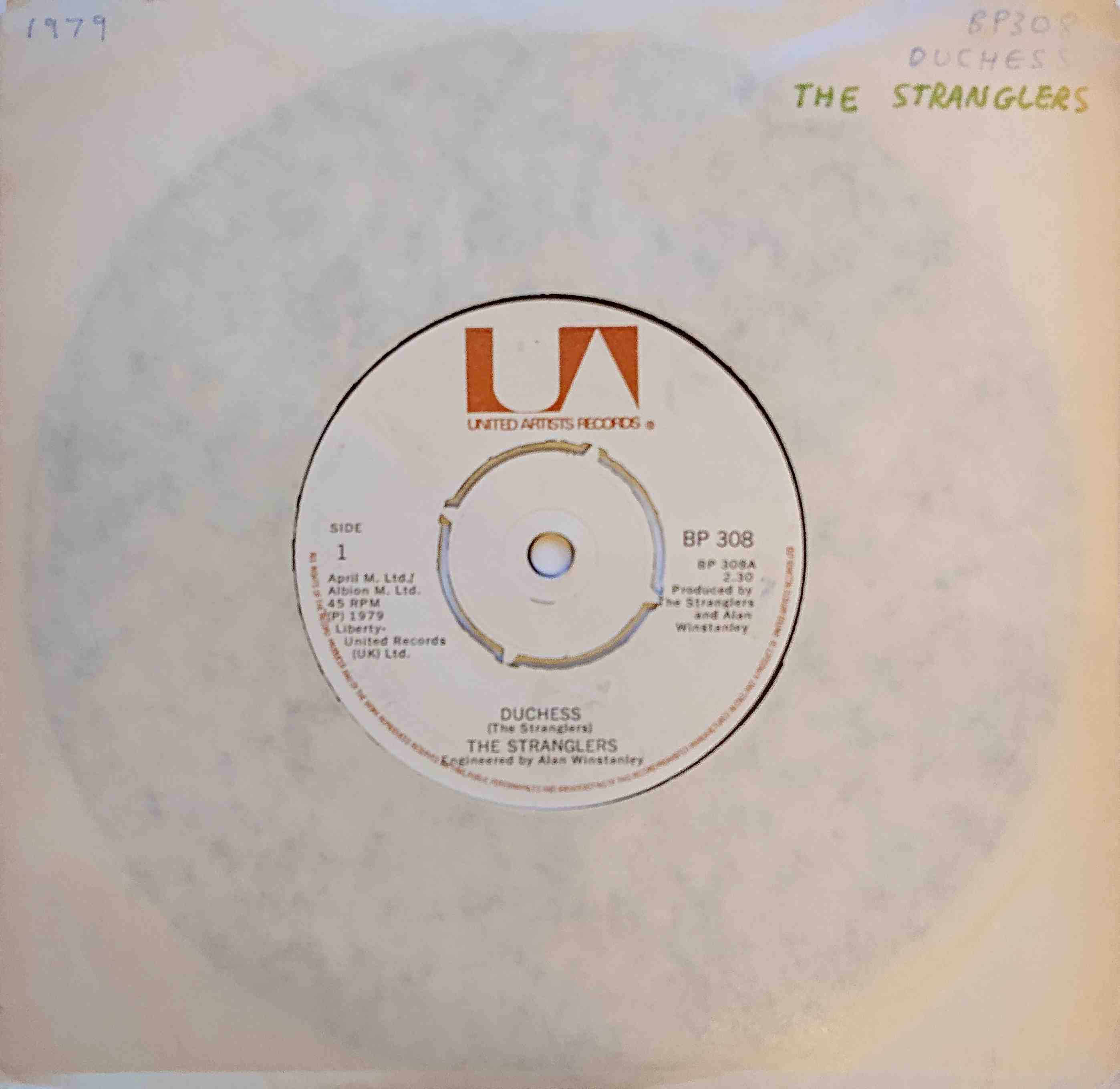 Picture of Duchess by artist The Stranglers from The Stranglers singles
