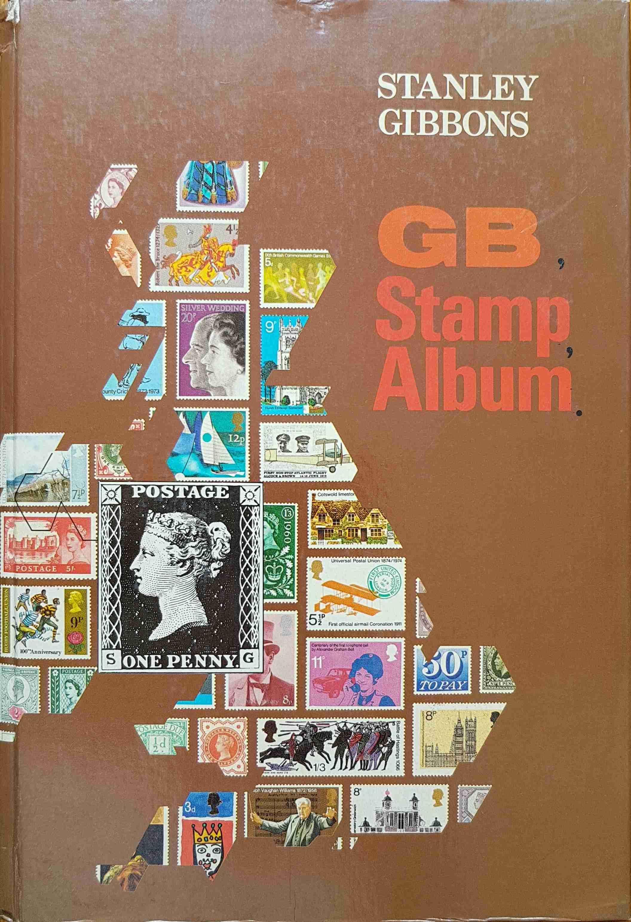 Picture of GB stamp book by artist Stanley Gibbons 