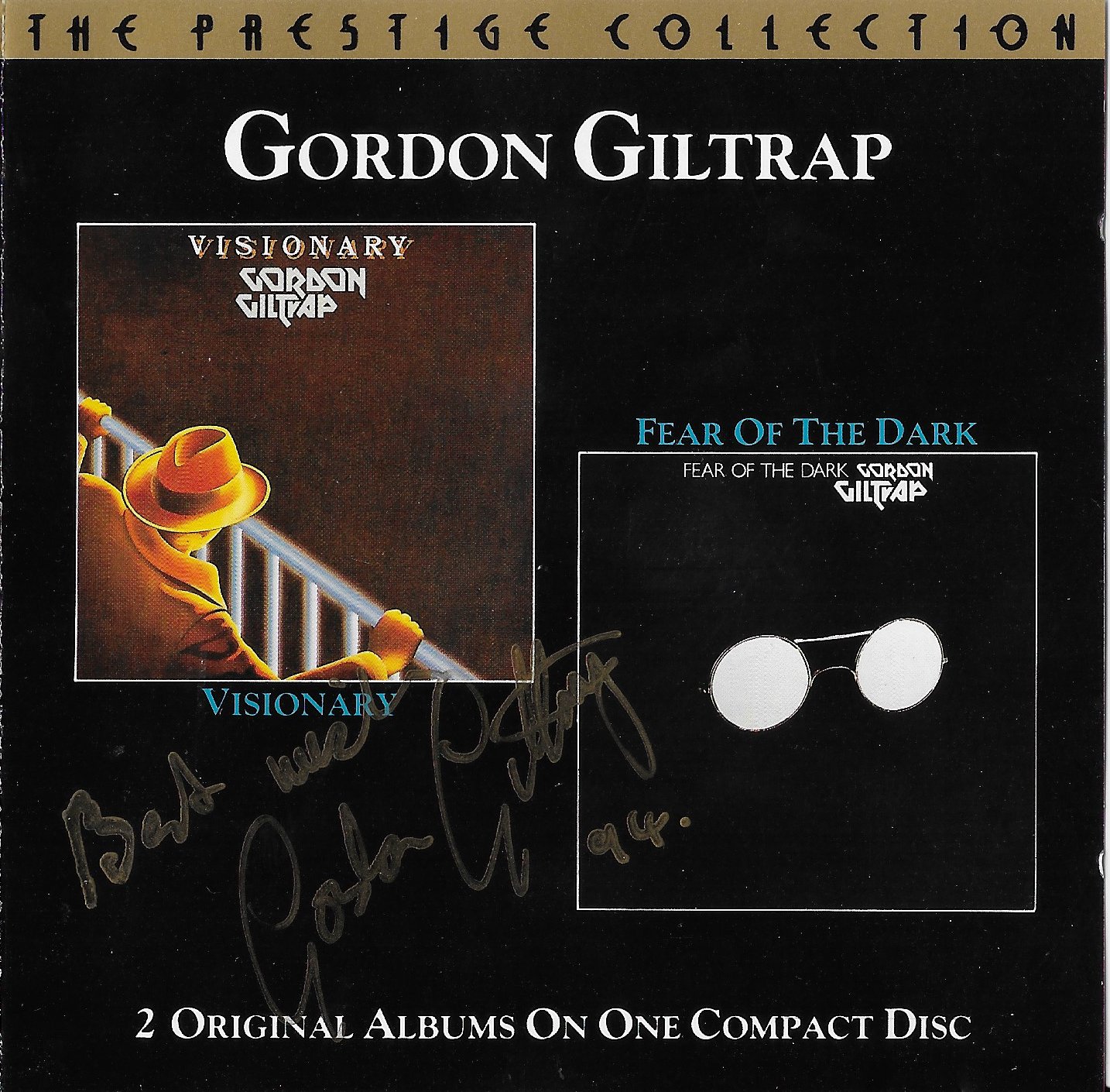 Picture of CDPM 851 Visionary / Fear Of The Dark - Autographed by artist Gordon Giltrap from the BBC cds - Records and Tapes library