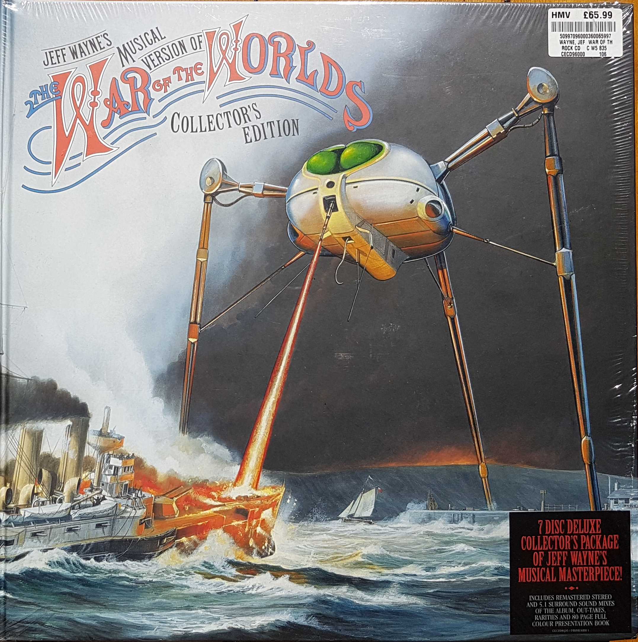 Picture of CECD 96000 War of the Worlds by artist Jeff Wayne from ITV, Channel 4 and Channel 5 library