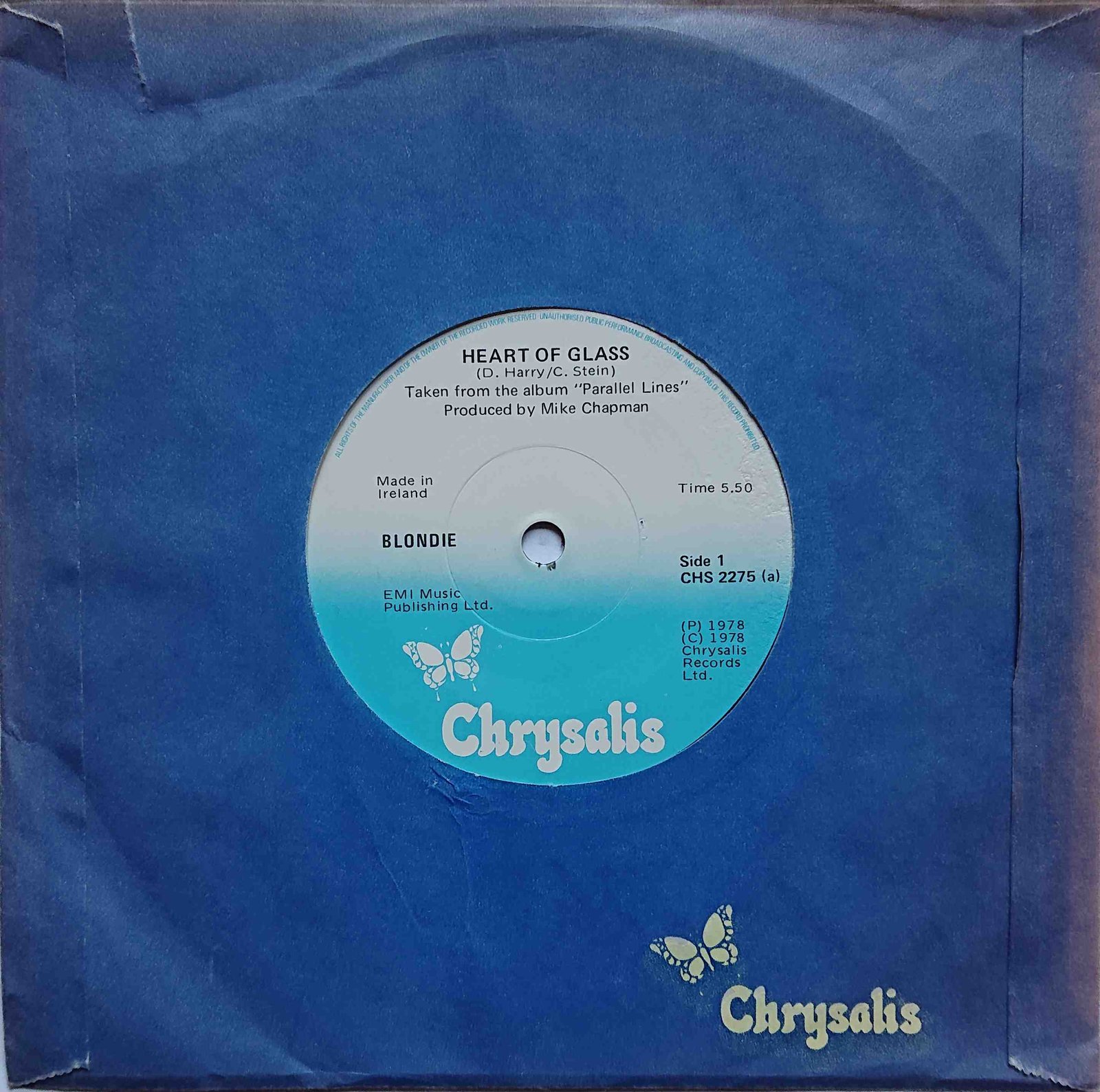 CHS 2275 Heart of glass Blondie  Front cover of CHS 2275