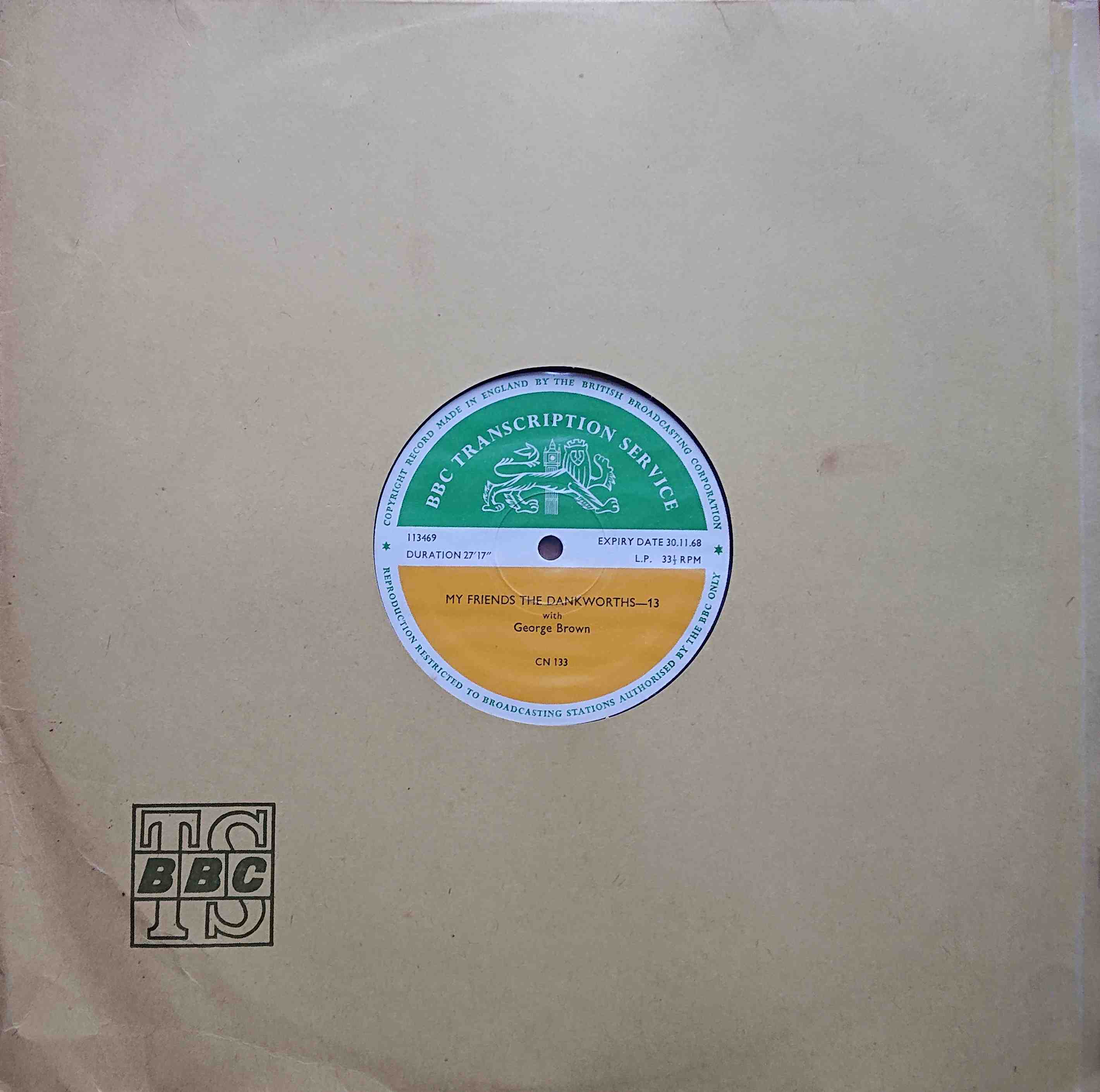 Picture of CN 133 6 My friends the Dankworths - 11 & 12 by artist Bobby Breen / Denise Damons from the BBC albums - Records and Tapes library