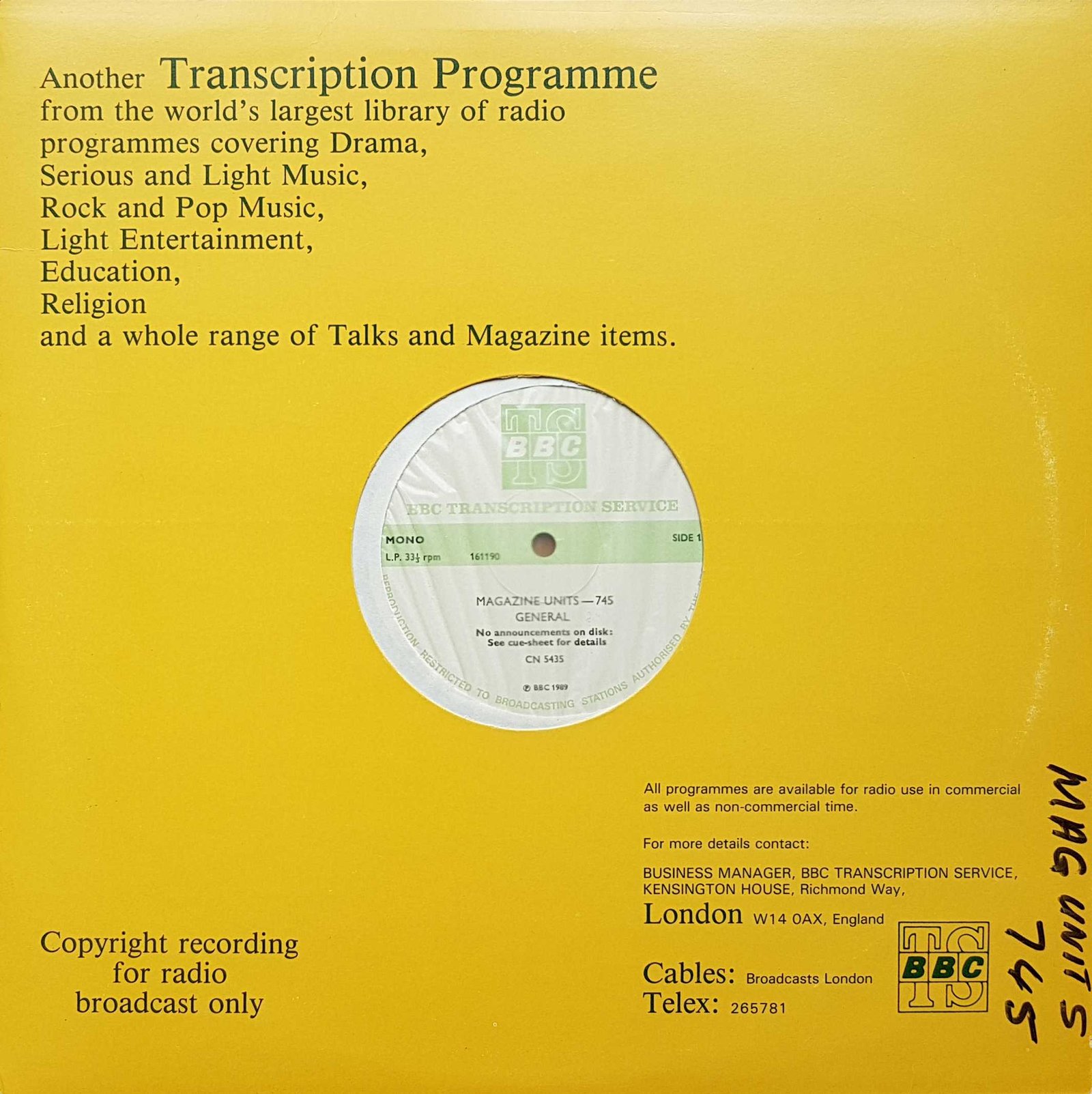 Front cover of CN 5435