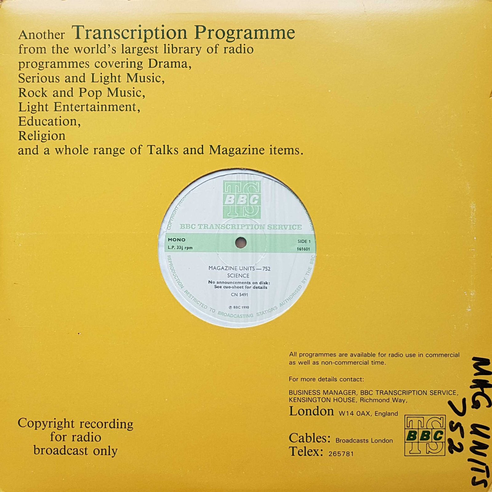 Front cover of CN 5491