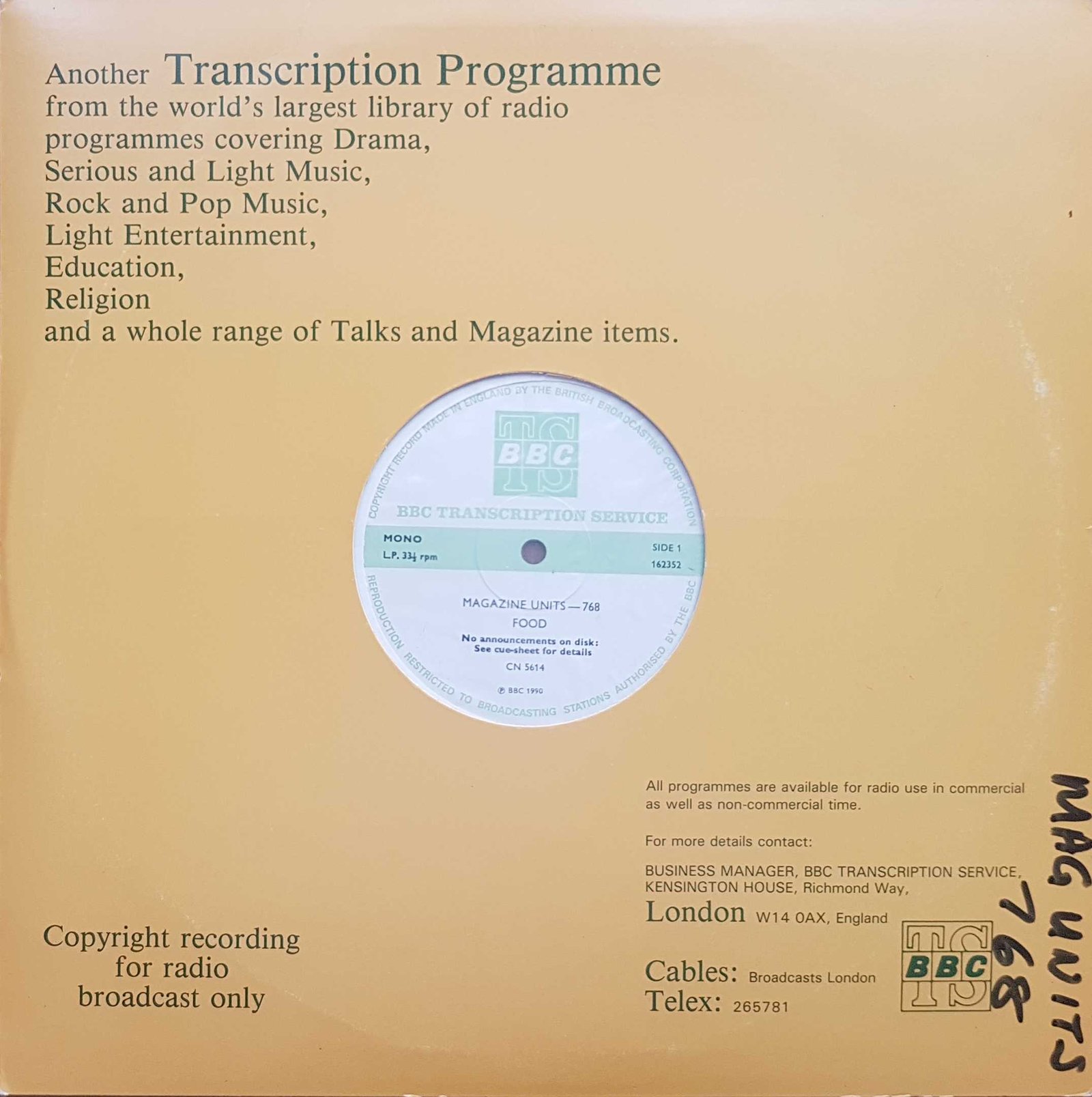 Front cover of CN 5614