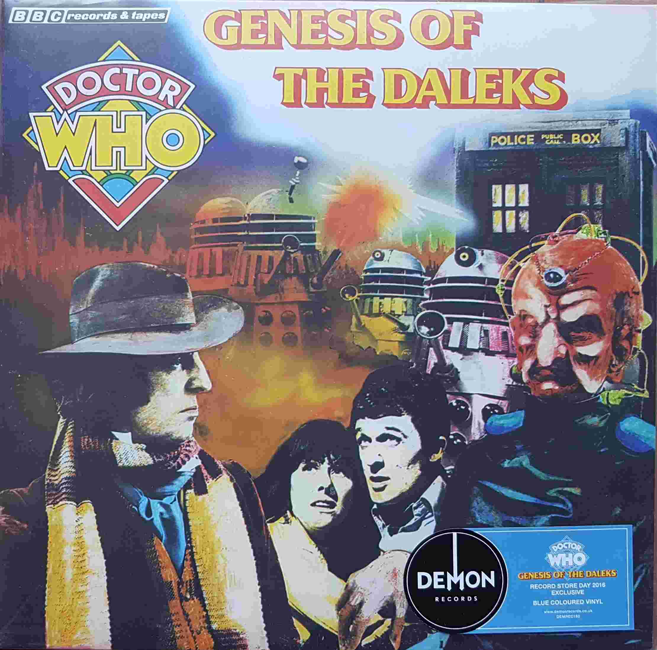 Picture of DEMREC 160 Doctor Who - Genesis of the Daleks - Limited edition blue vinyl - Record Store Day 2016 by artist Terry Nation from the BBC albums - Records and Tapes library