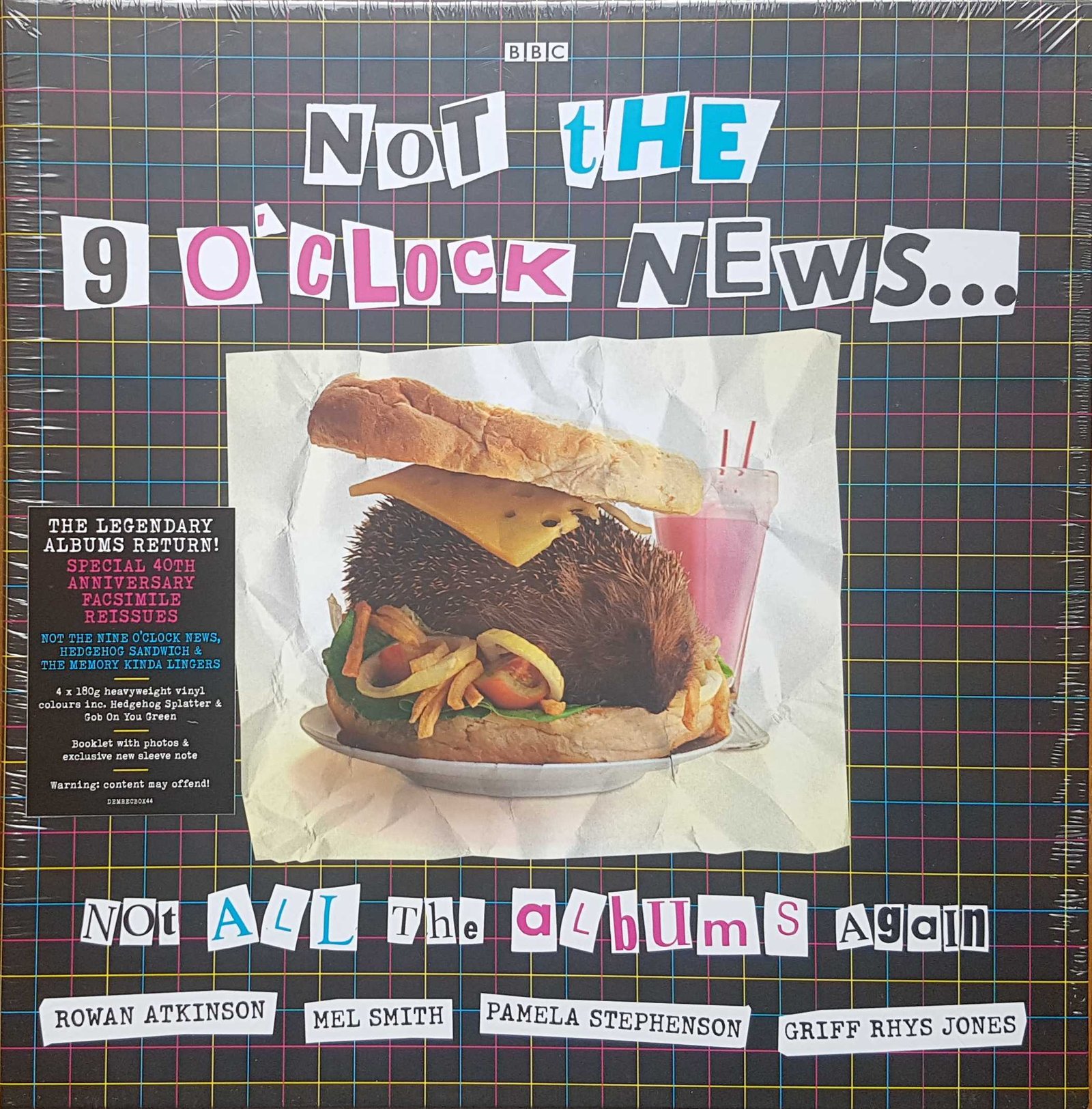 Picture of DEMRECBOX44 Not the nine o'clock news - Not all the albums again by artist Rowan Atkinson / Mel Smith / Pamela Stephenson / Griff Rhys Jones from the BBC records and Tapes library