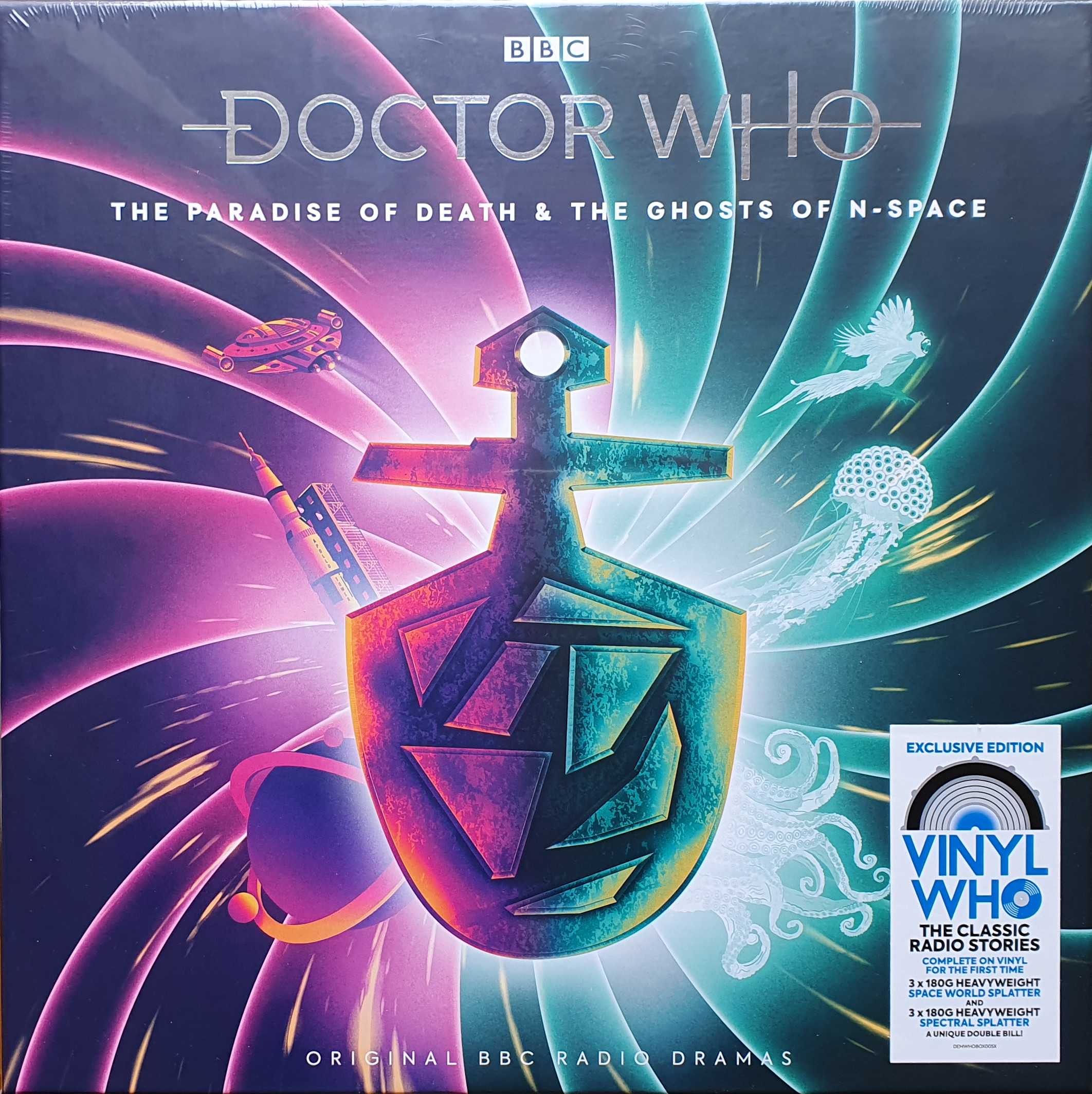 Picture of DEMWHOBOX005X Doctor Who - The paradise of death / The ghosts of N-Space by artist Barry Letts from the BBC records and Tapes library