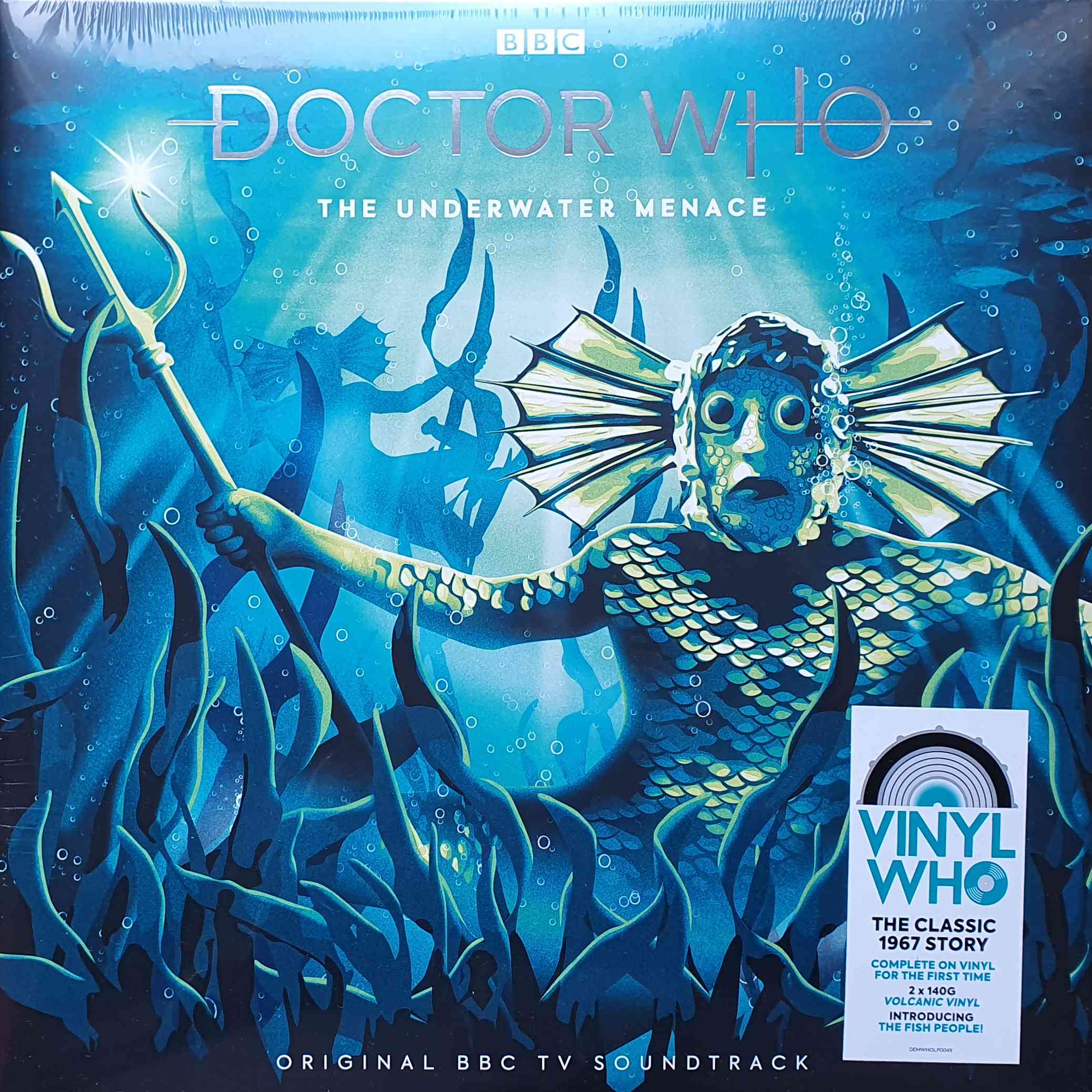 Picture of DEMWHOLP004X Doctor Who - The underwater menace by artist Geoffrey Orme from the BBC records and Tapes library