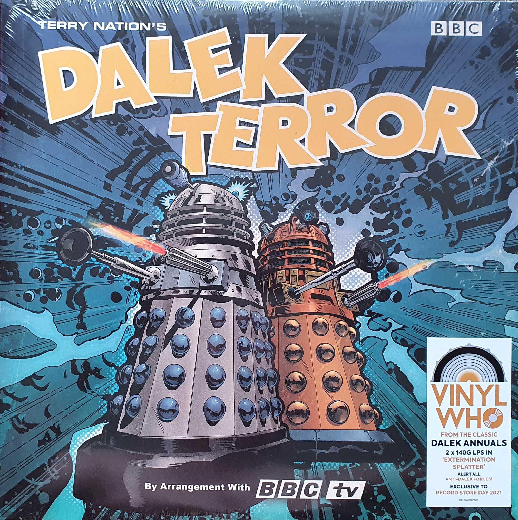 Picture of DEMWHOLP007 Doctor Who - Terry Nation\'s Dalek terror - Record Store Day 2021 by artist Terry Nation  from the BBC records and Tapes library