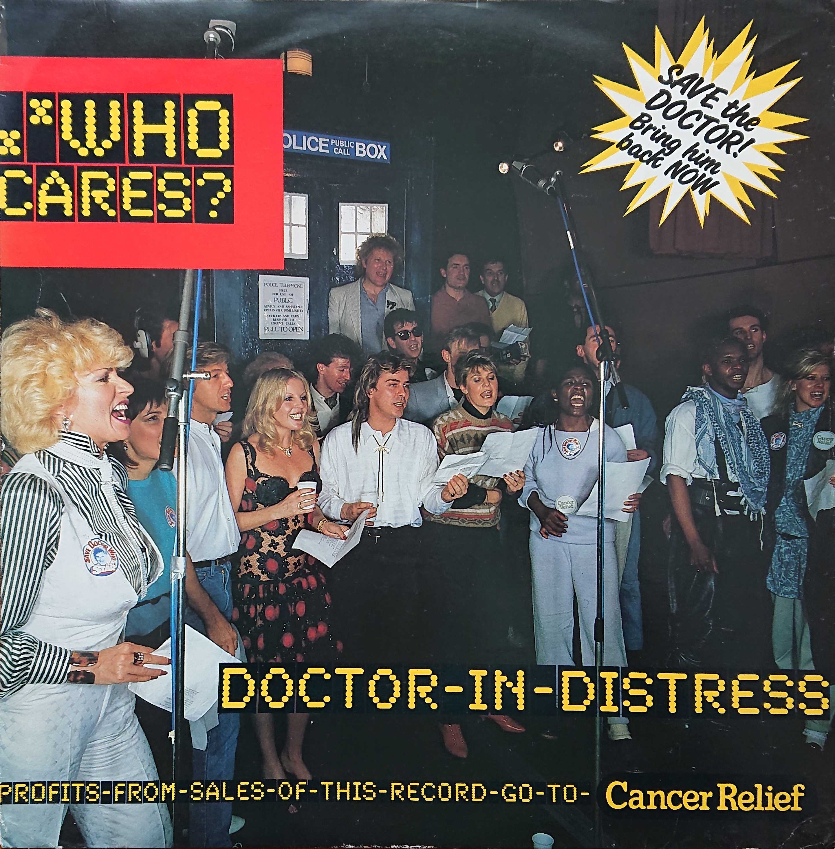 Picture of Doctor in distress by artist Ian Levine / Fiachra Trench / Who Cares from the BBC 12inches - Records and Tapes library