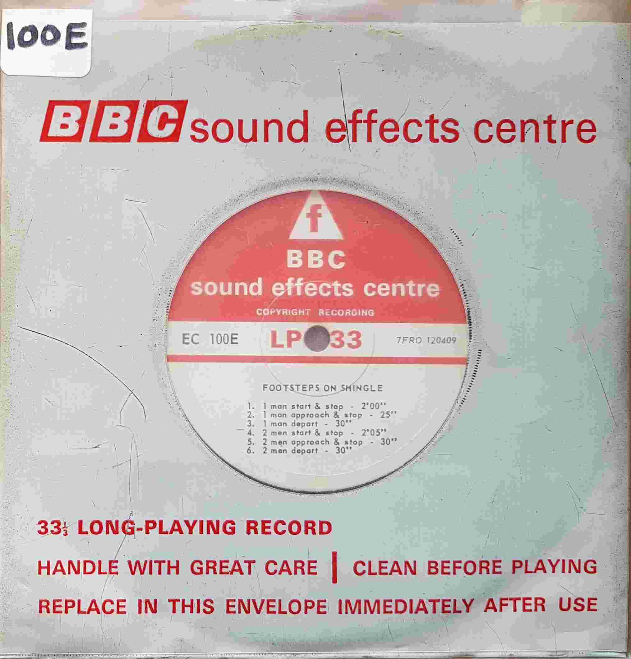 Picture of EC 100E Footsteps by artist Not registered from the BBC singles - Records and Tapes library
