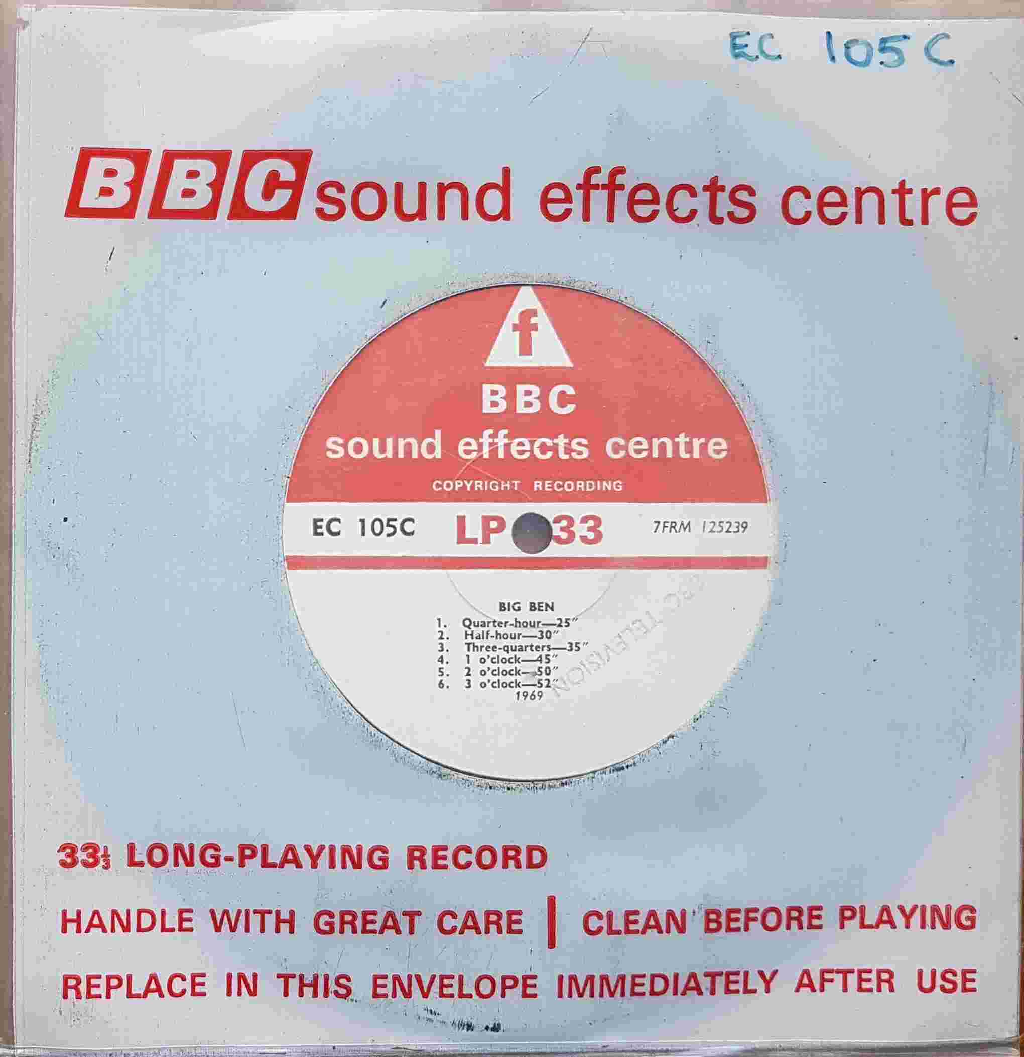 Picture of EC 105C Big Ben by artist Not registered from the BBC records and Tapes library