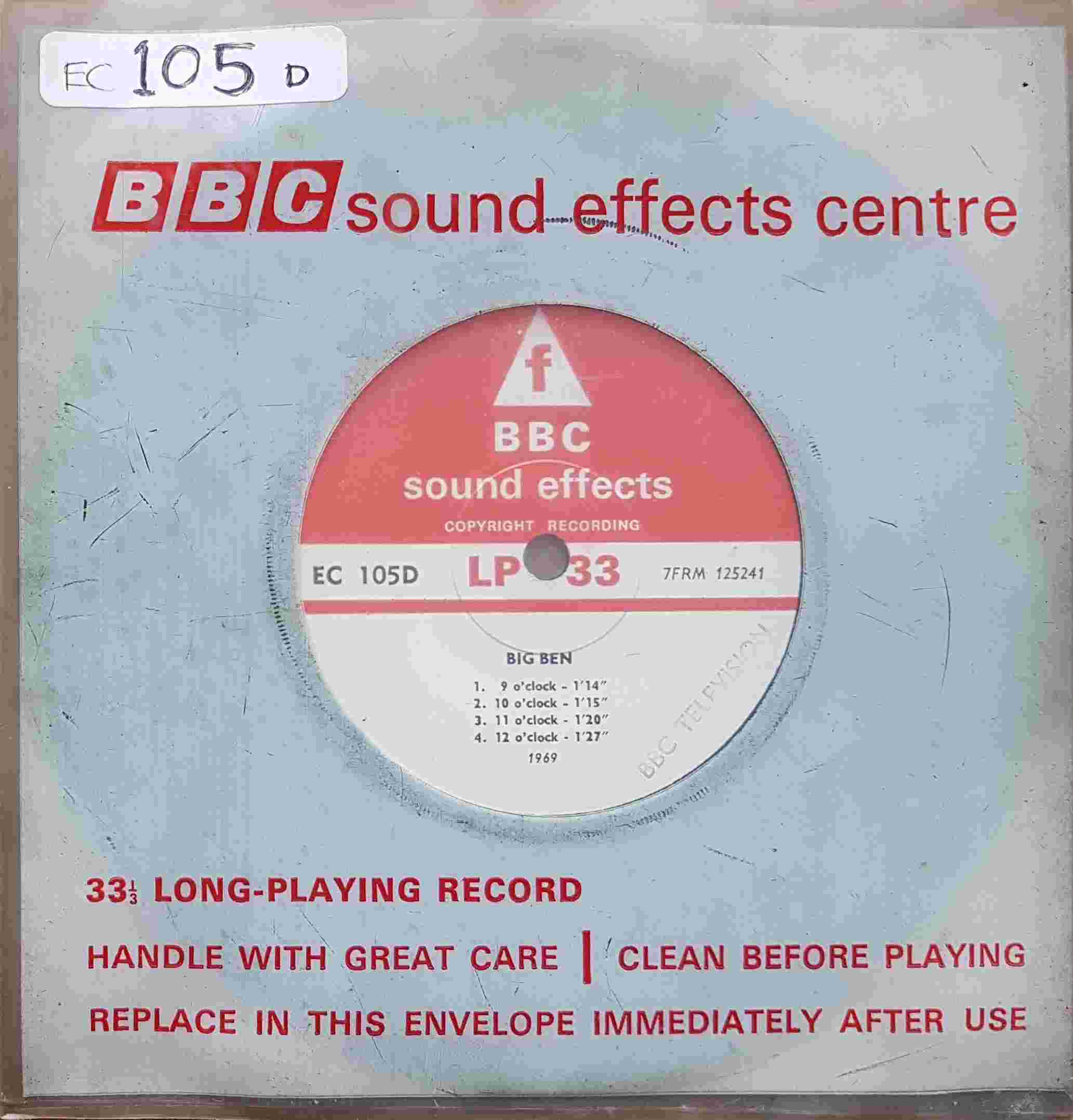 Picture of EC 105D Big Ben by artist Not registered from the BBC singles - Records and Tapes library