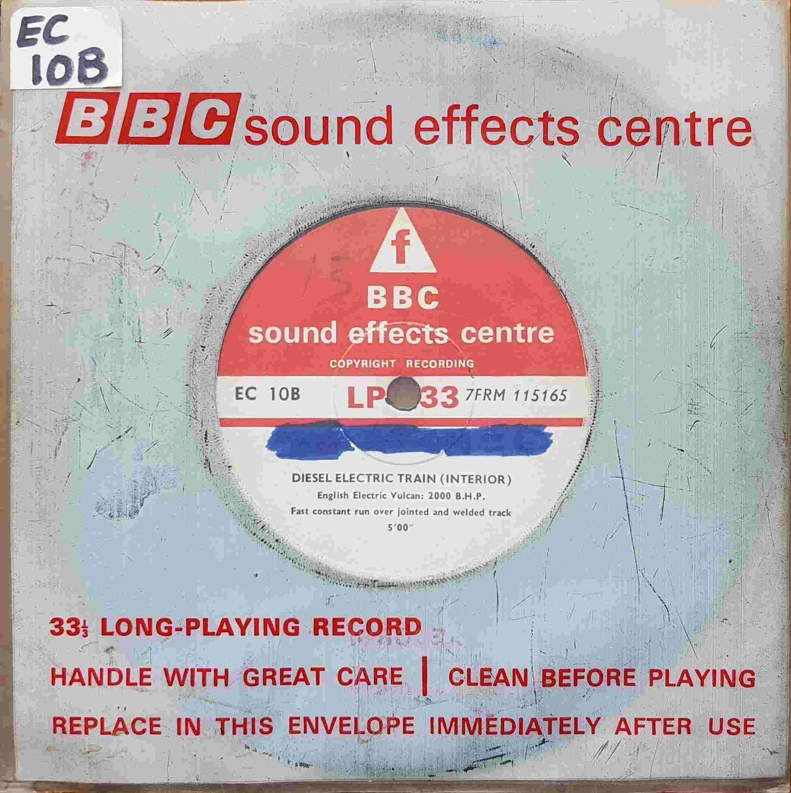 EC 10B Diesel electric train Not registered from the BBC singles - Records and Tapes library Picture of EC 10B Diesel electric train by artist Not registered from the BBC singles - Records and Tapes library