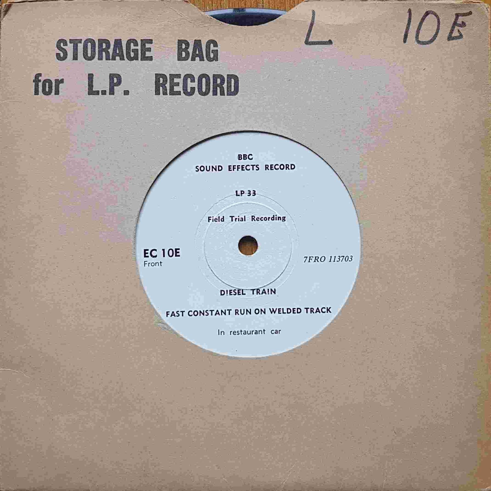 EC 10E Diesel train Not registered from the BBC singles - Records and Tapes library Picture of EC 10E Diesel train by artist Not registered from the BBC singles - Records and Tapes library