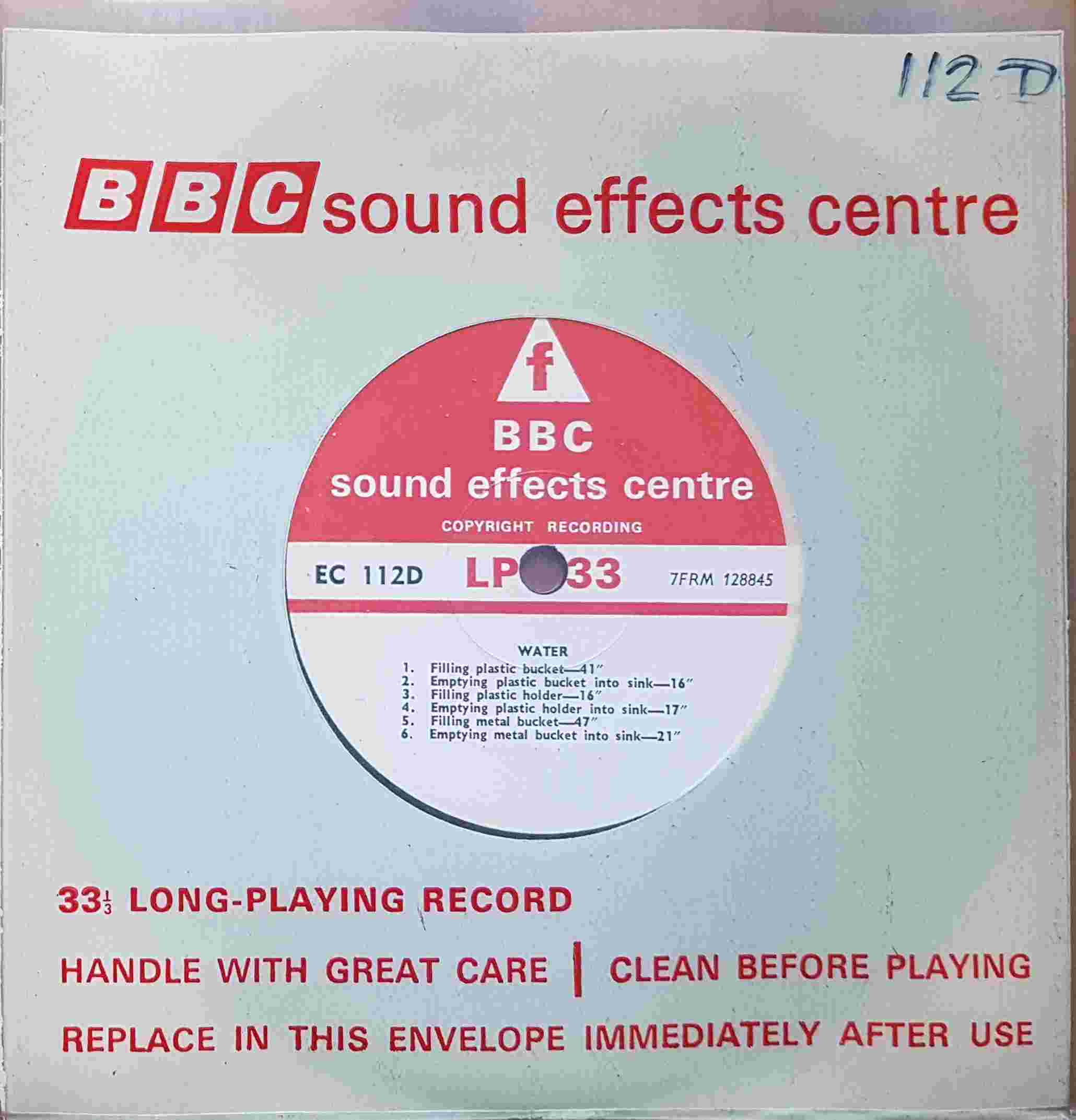 Picture of EC 112D Water by artist Not registered from the BBC singles - Records and Tapes library