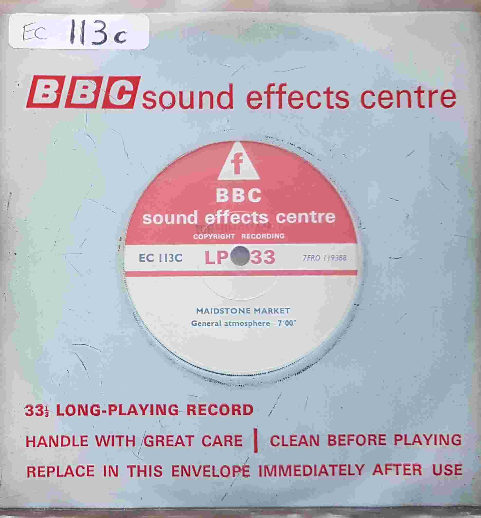 Picture of EC 113C Maidstone Market / Pontypridd Market by artist Not registered from the BBC singles - Records and Tapes library