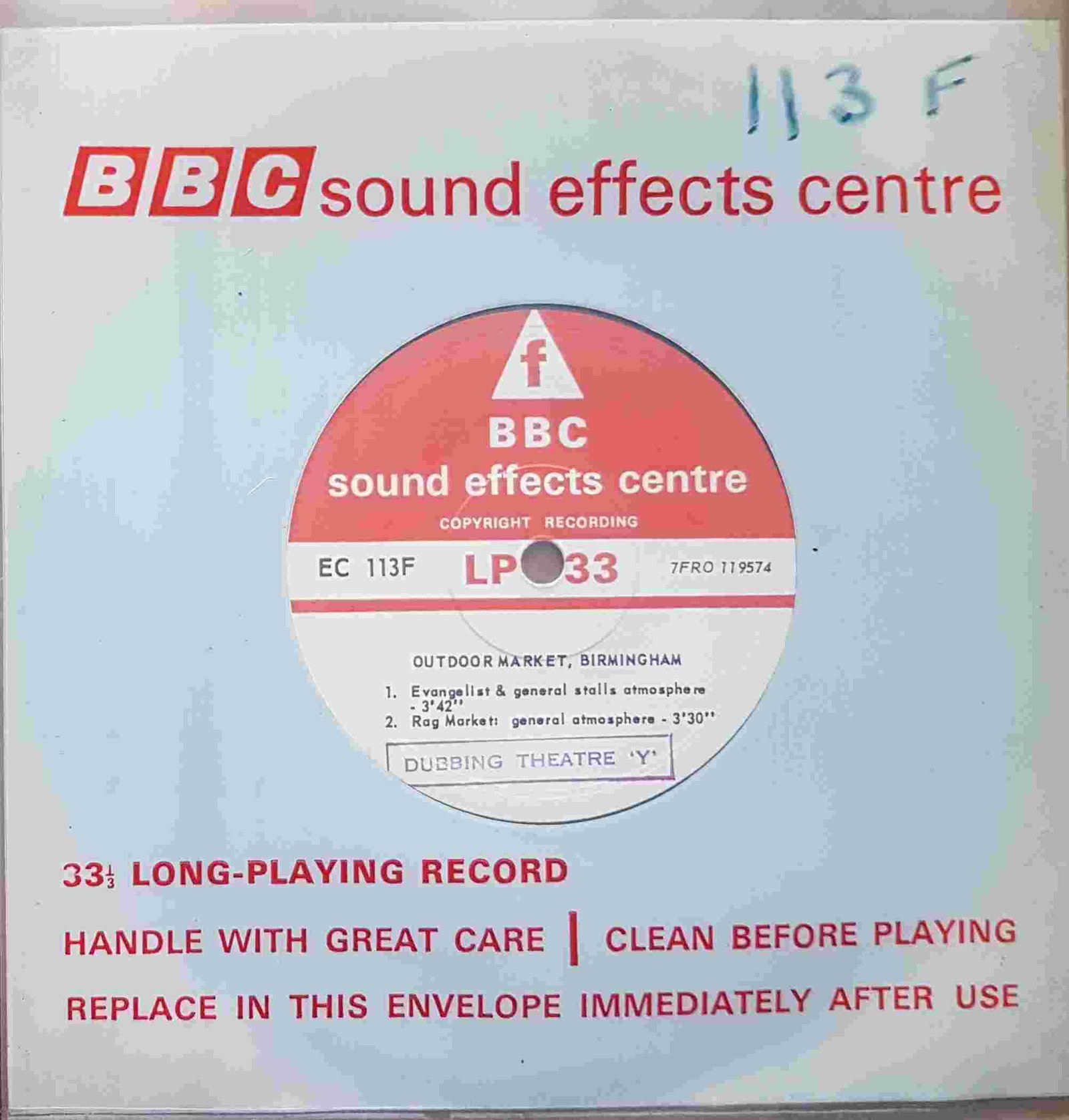 EC 113F Birmingham shopping centre and market Not registered from the BBC singles - Records and Tapes library Picture of EC 113F Birmingham shopping centre and market by artist Not registered from the BBC singles - Records and Tapes library