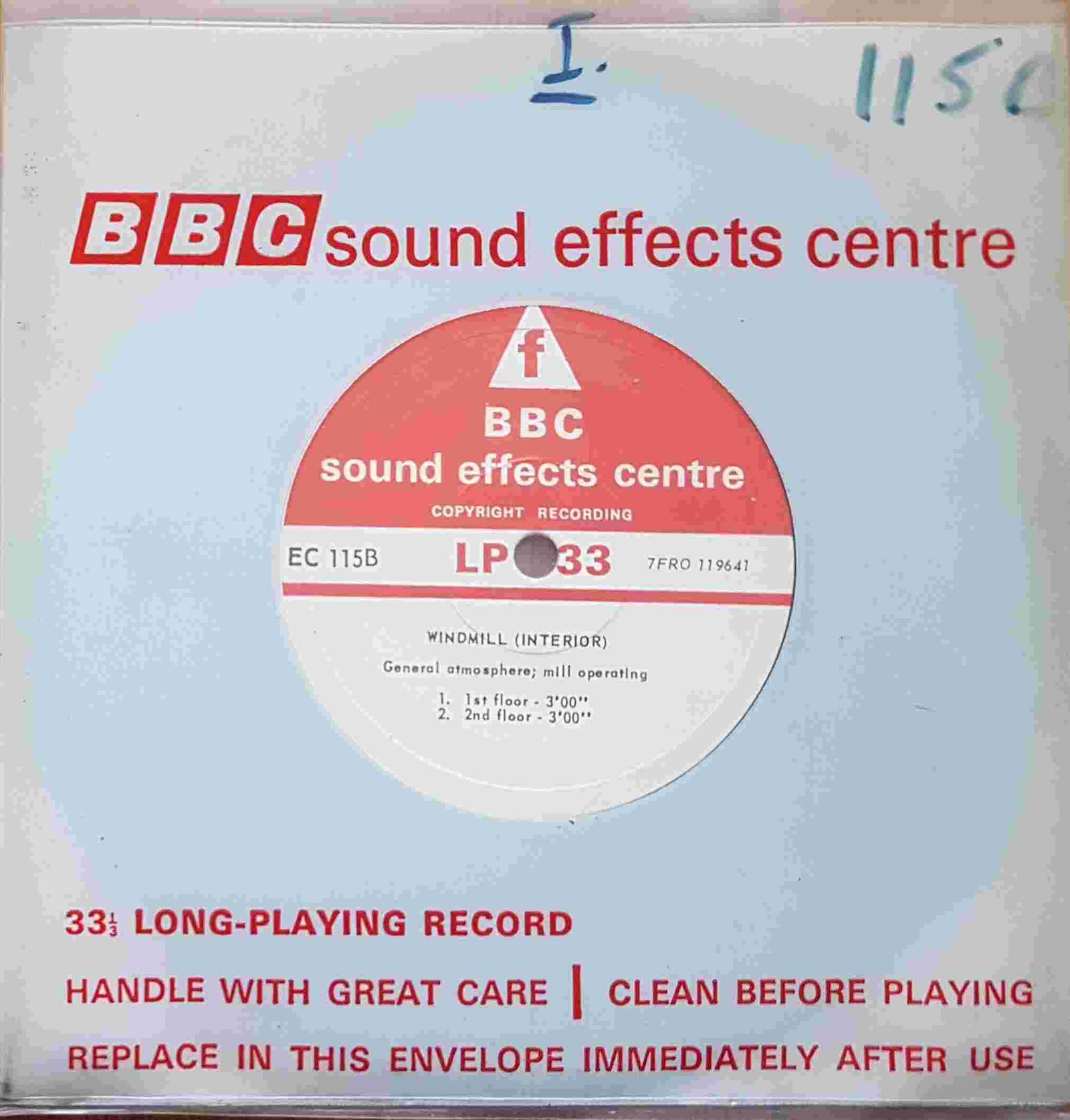 EC 115B Windmill (Interior) - General atmosphere; mill operating Not registered from the BBC singles - Records and Tapes library Picture of EC 115B Windmill (Interior) - General atmosphere; mill operating by artist Not registered from the BBC singles - Records and Tapes library